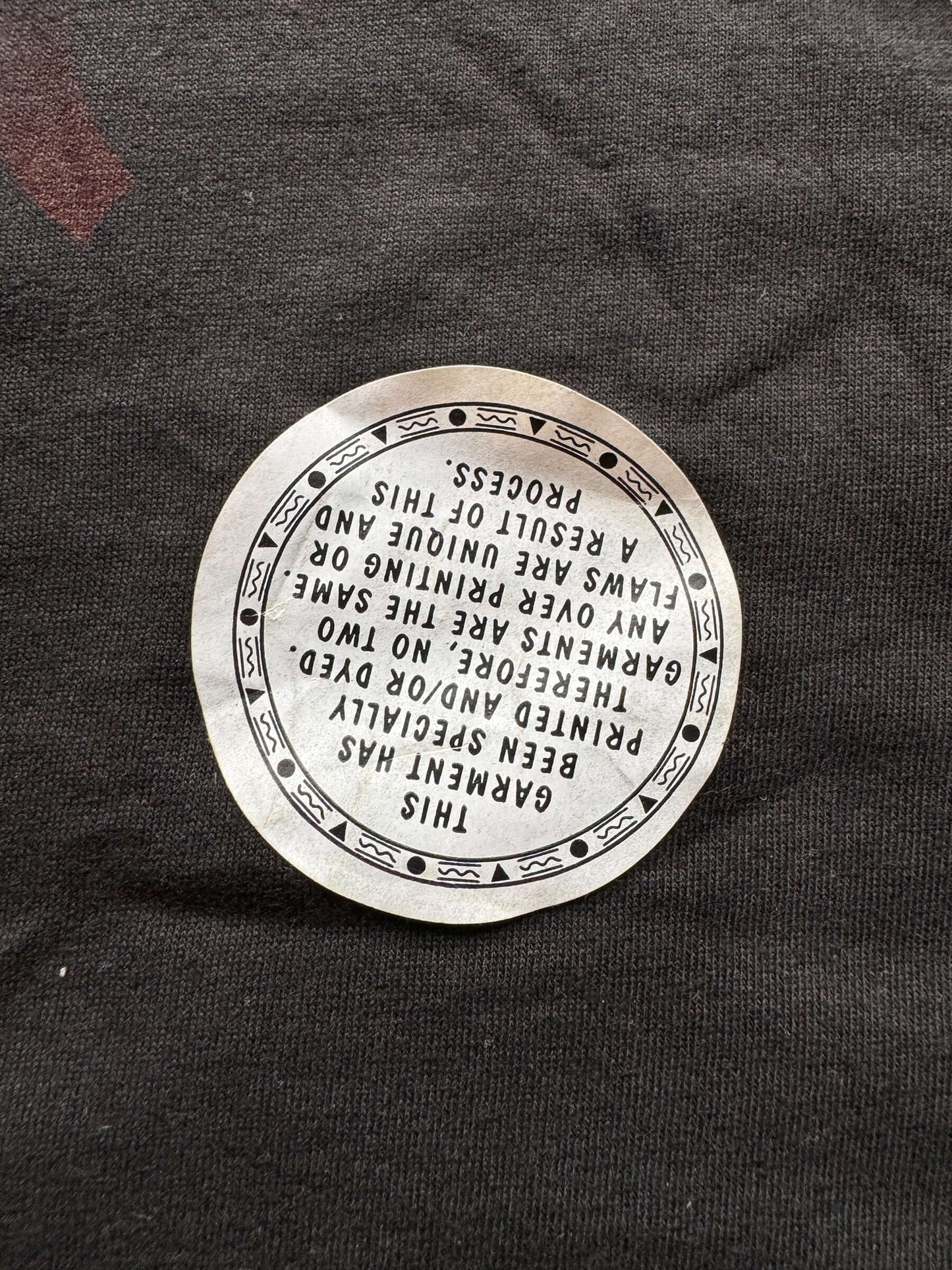 NOS Sticker on Vintage NOS Oneita Taz All Over Print Spotlight Tee SZ XL