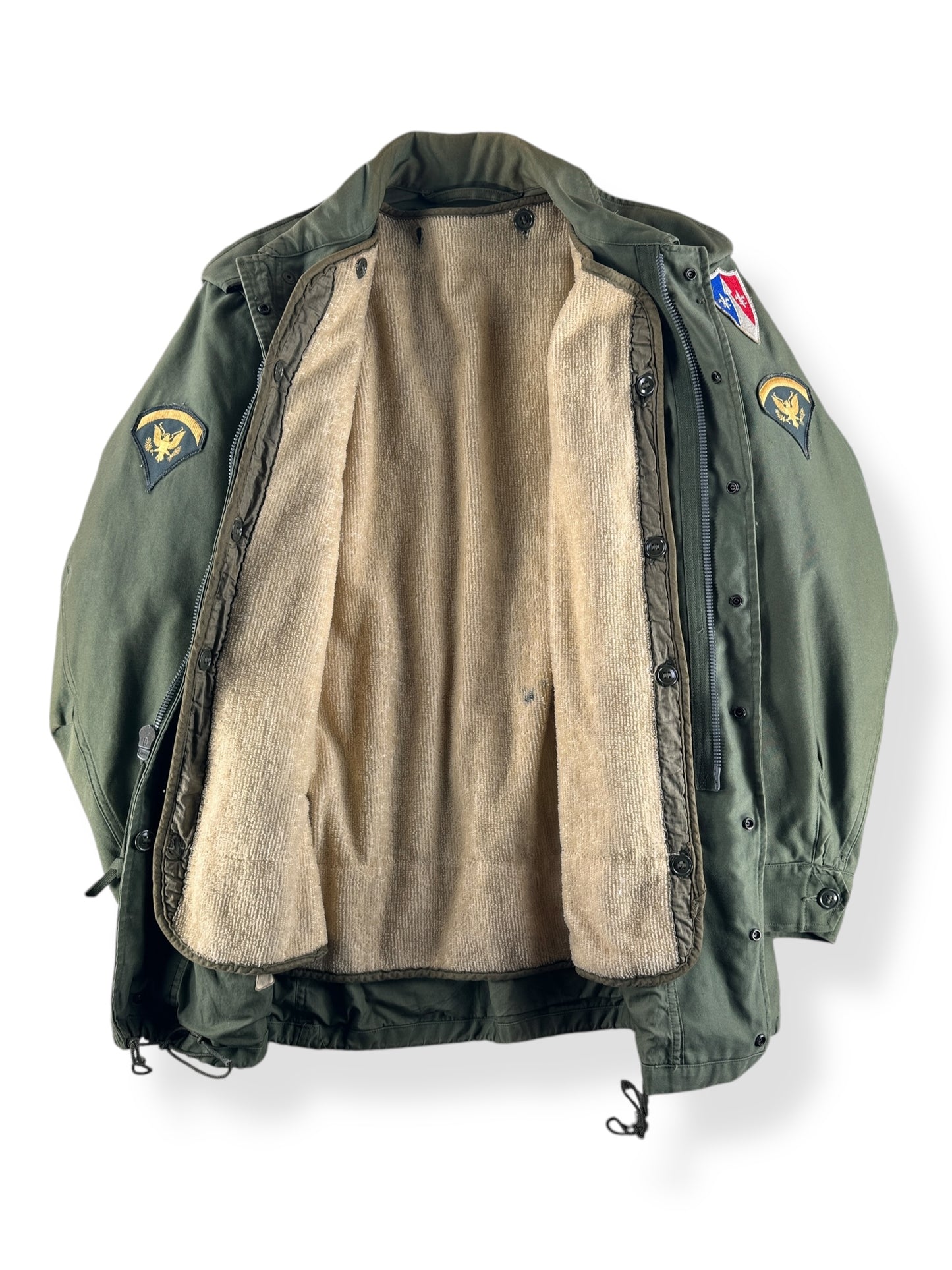 Inside of Vintage Primo M-51 Field Jacket With Liner SZ M