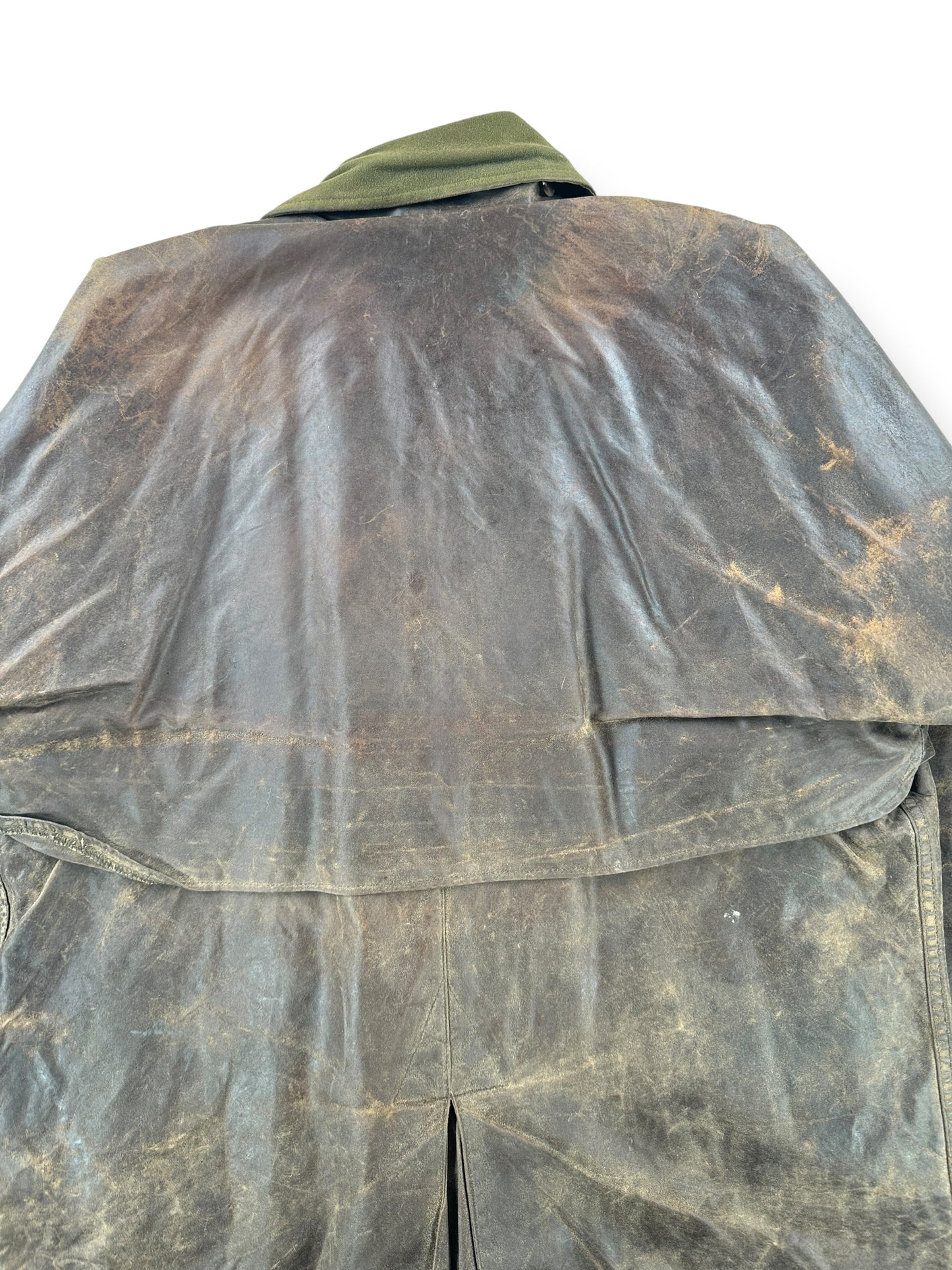 Back of Vintage Filson Shelter Cloth Packer Coat SZ M XLong