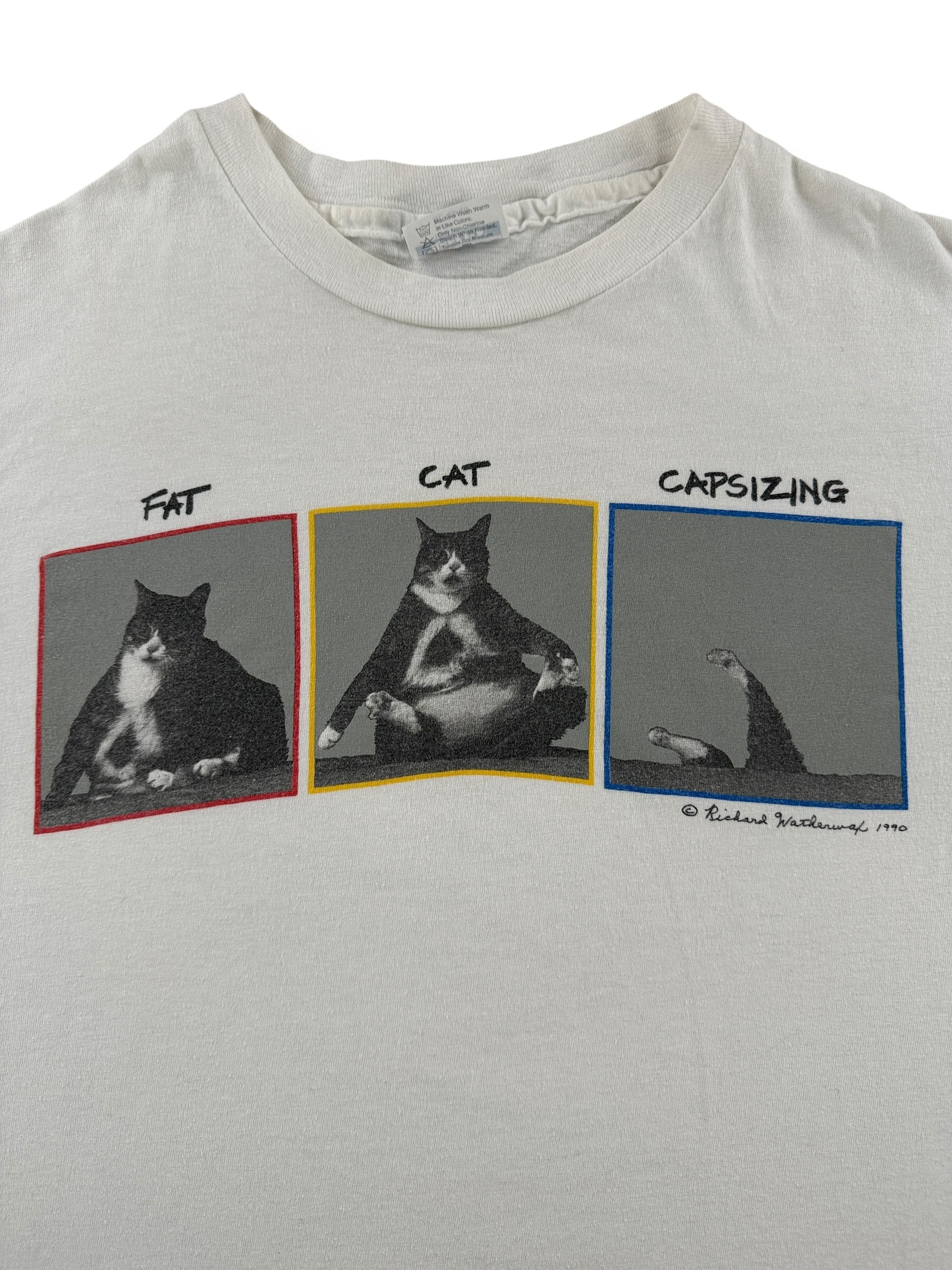 Graphic of Vintage Fat Cat Tee SZ L