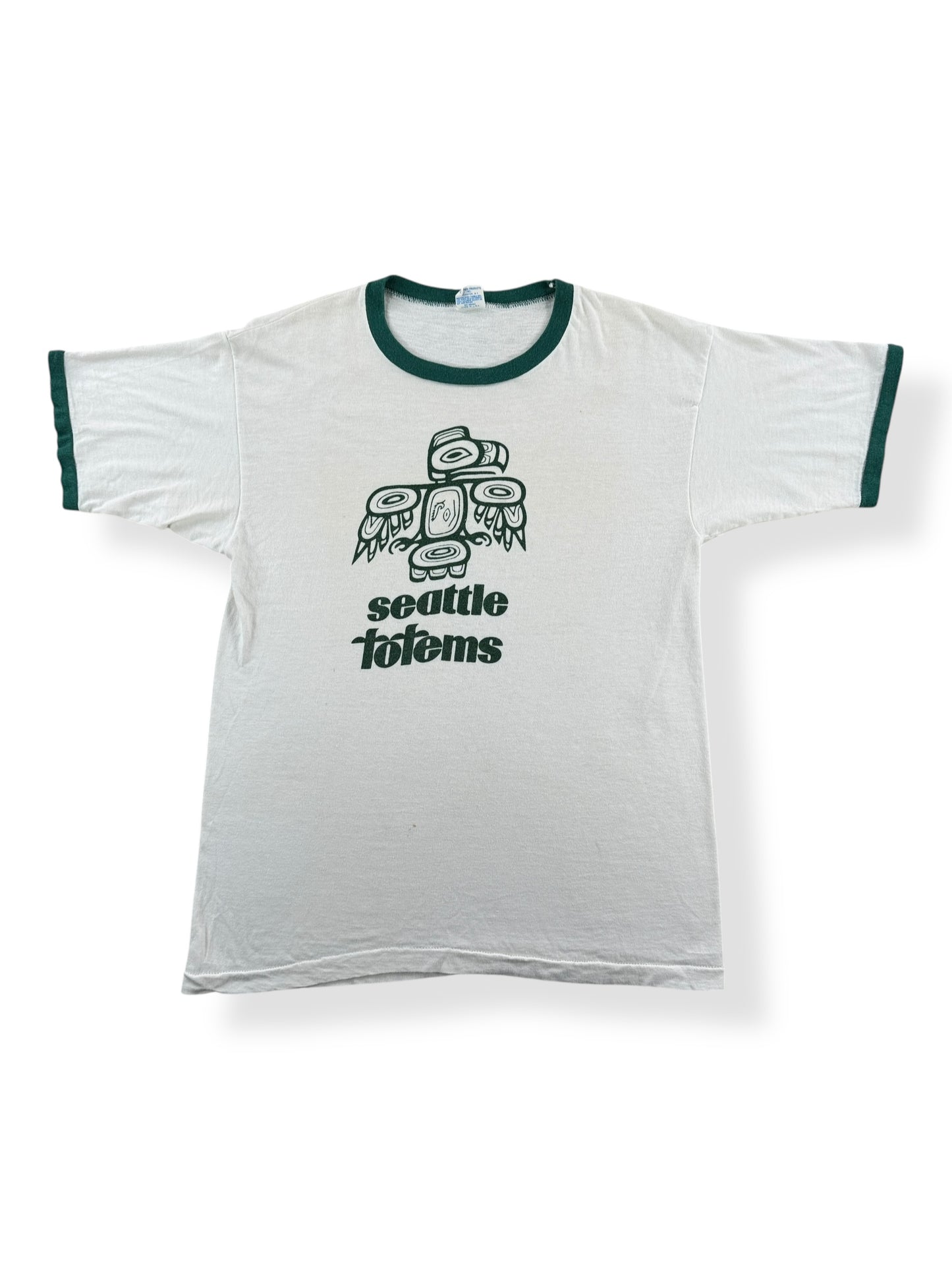 Front of Vintage 70s Champion Seattle Totems Tee SZ M