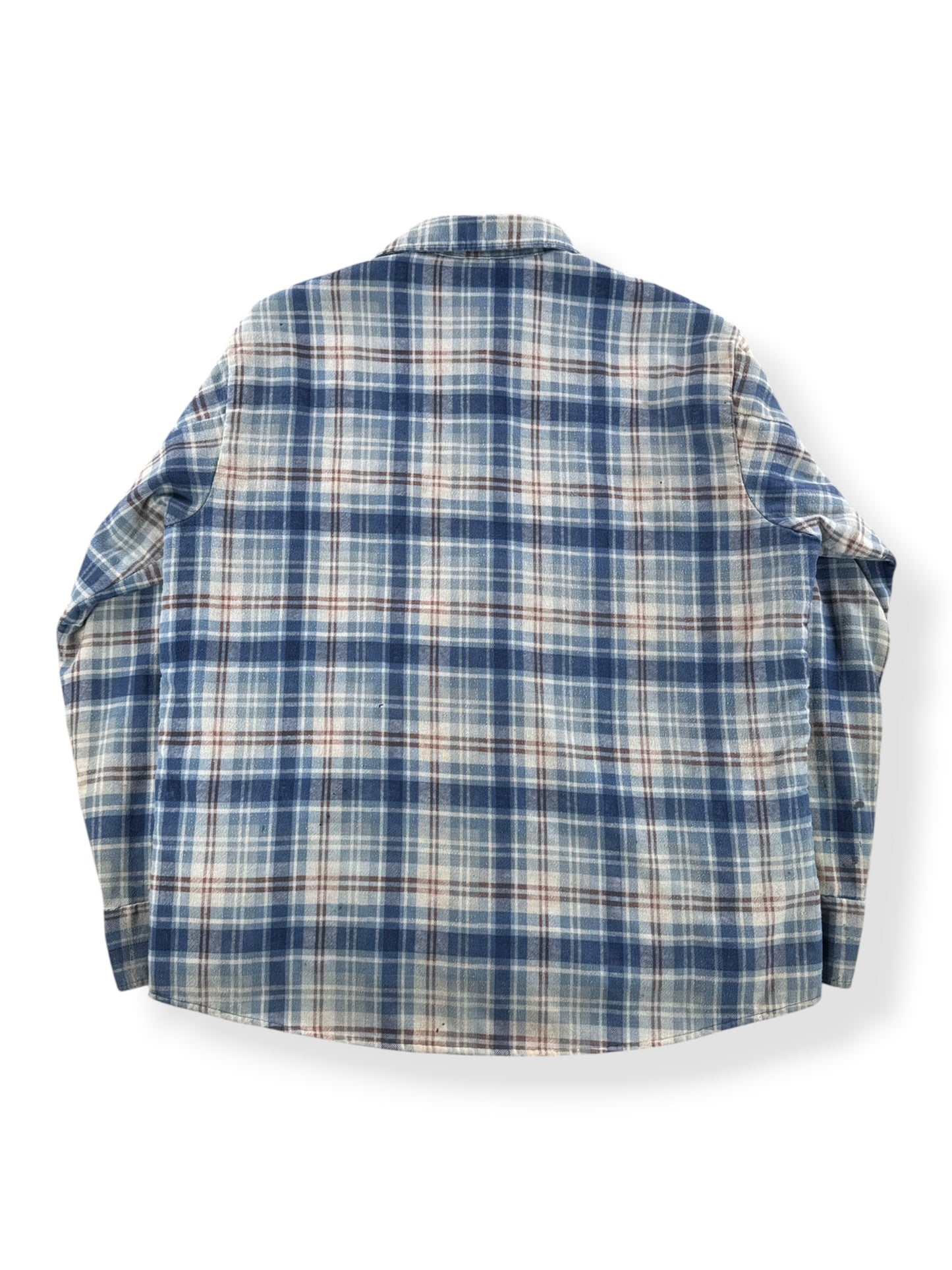 Vintage Worn In Sears Lined Printed Flannel SZ XL
