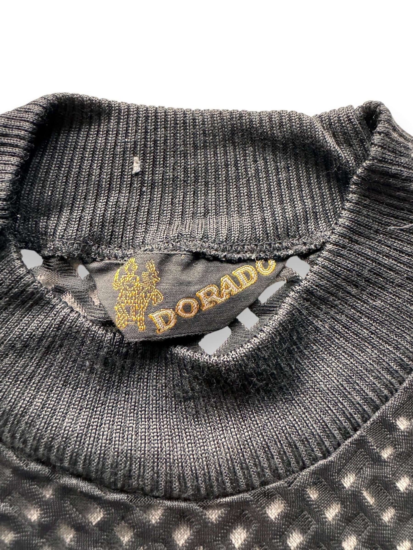 Tag of Vintage Dorado Mesh Top SZ M