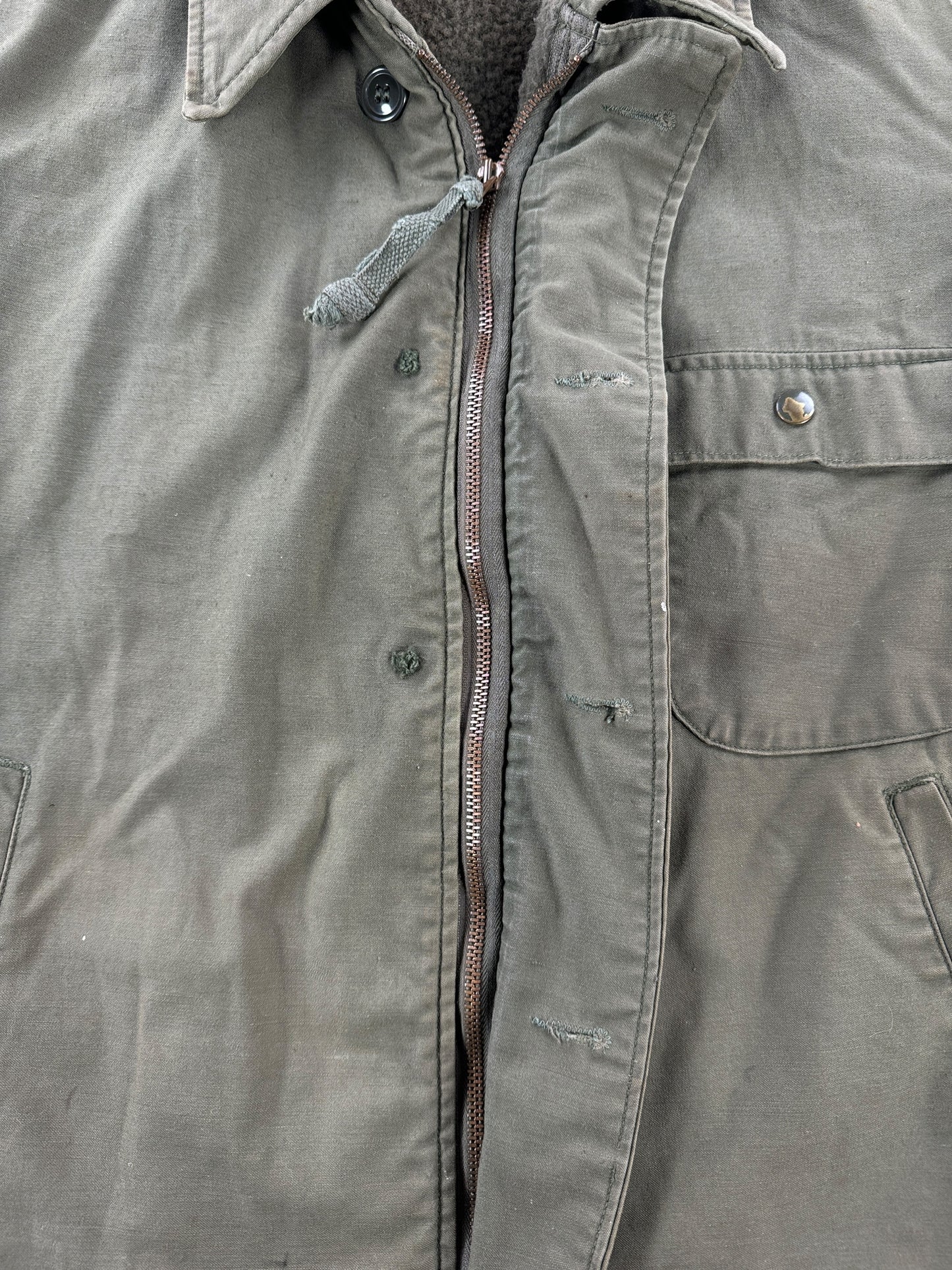Missing Buttons on Vintage A-2 Deck Jacket SZ L