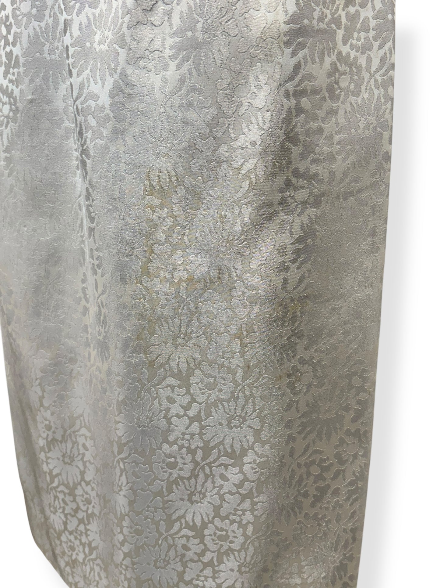 Water stains of1950s Lilli Diamond Silver Cocktail Dress and Coat L