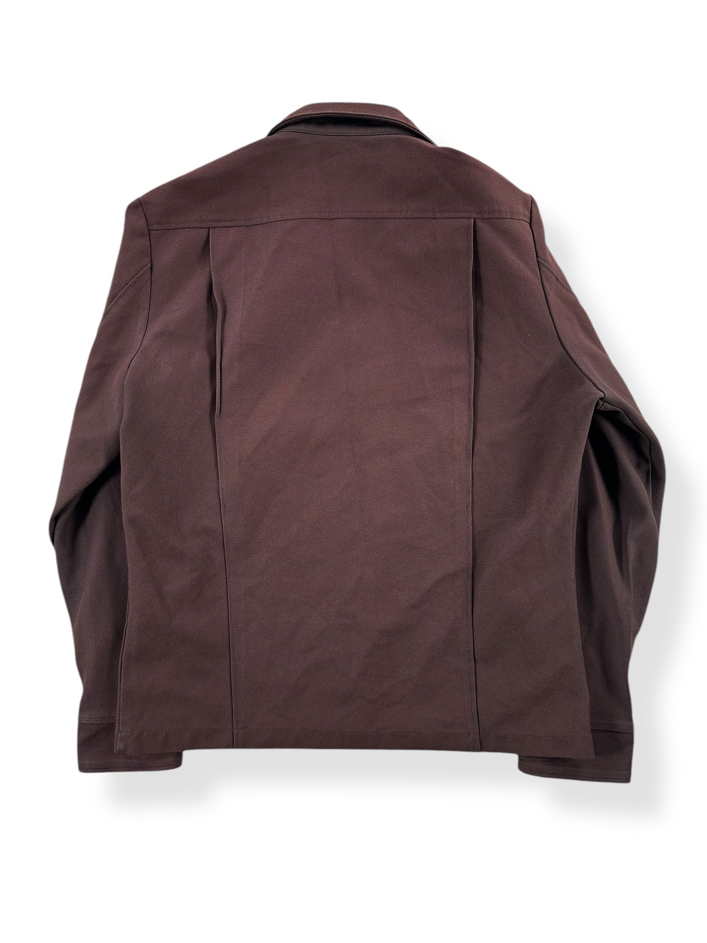 Back of Vintage Brown Wrangler Gas Station Jacket SZ 38