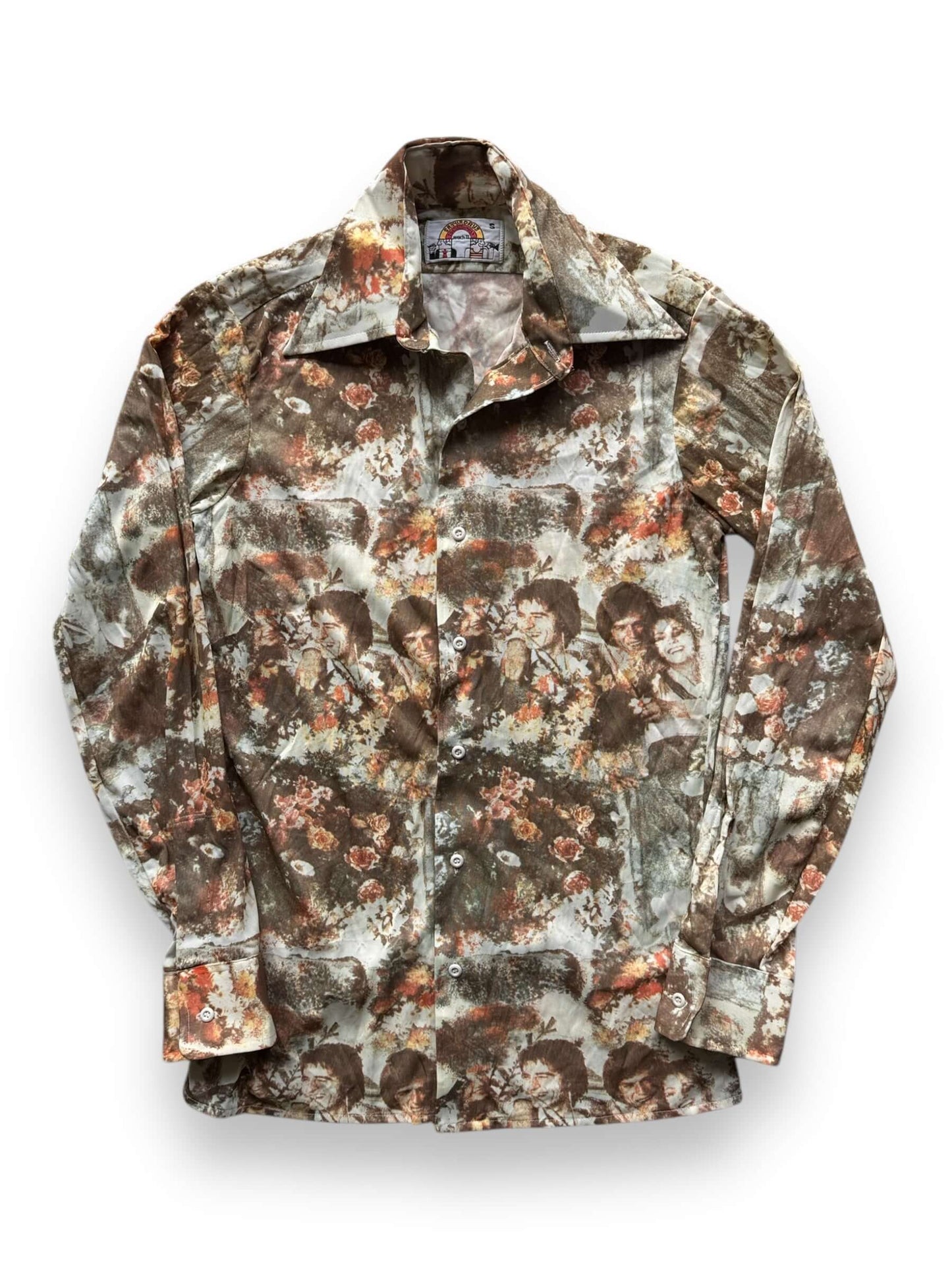 Front of Vintage Saturdays in California Disco Shirt SZ S