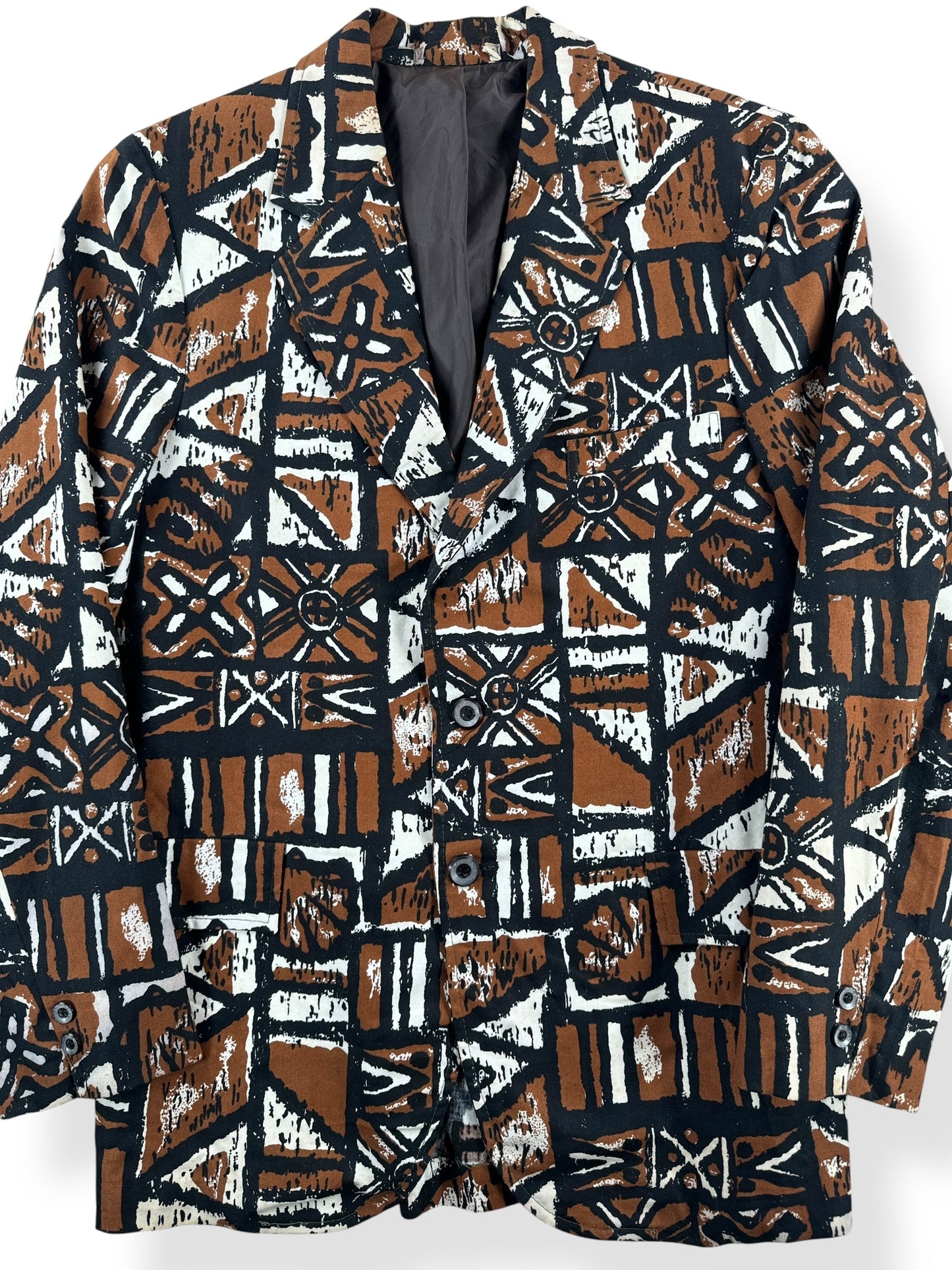 Front Close Up of Vintage Brown Sandwich Isles Jacket SZ 36
