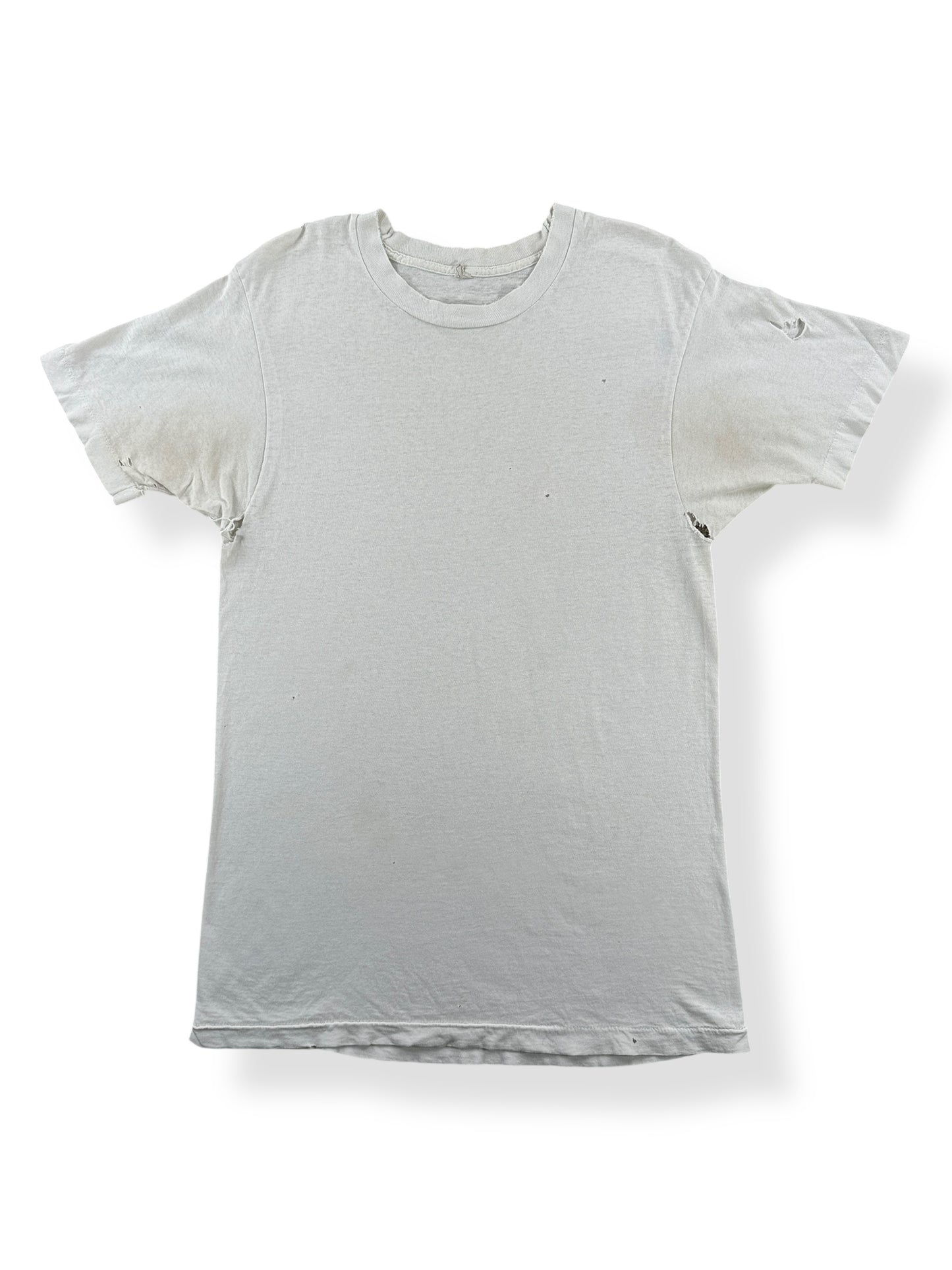 Front of Vintage White Blank Tee SZ M AS IS