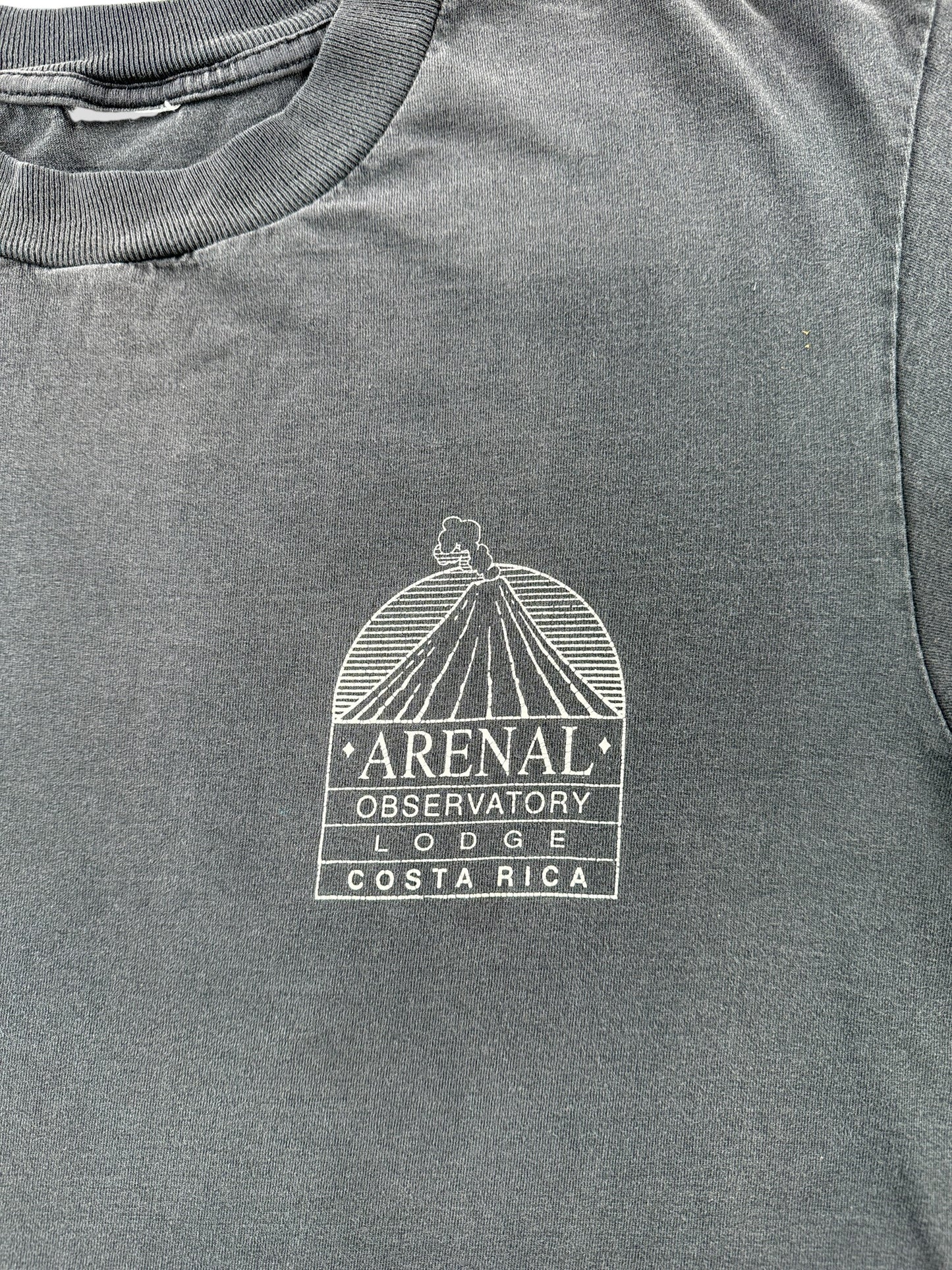 Front Graphic of Vintage Arenal Costa Rican Volcano Tee SZ XL AS IS