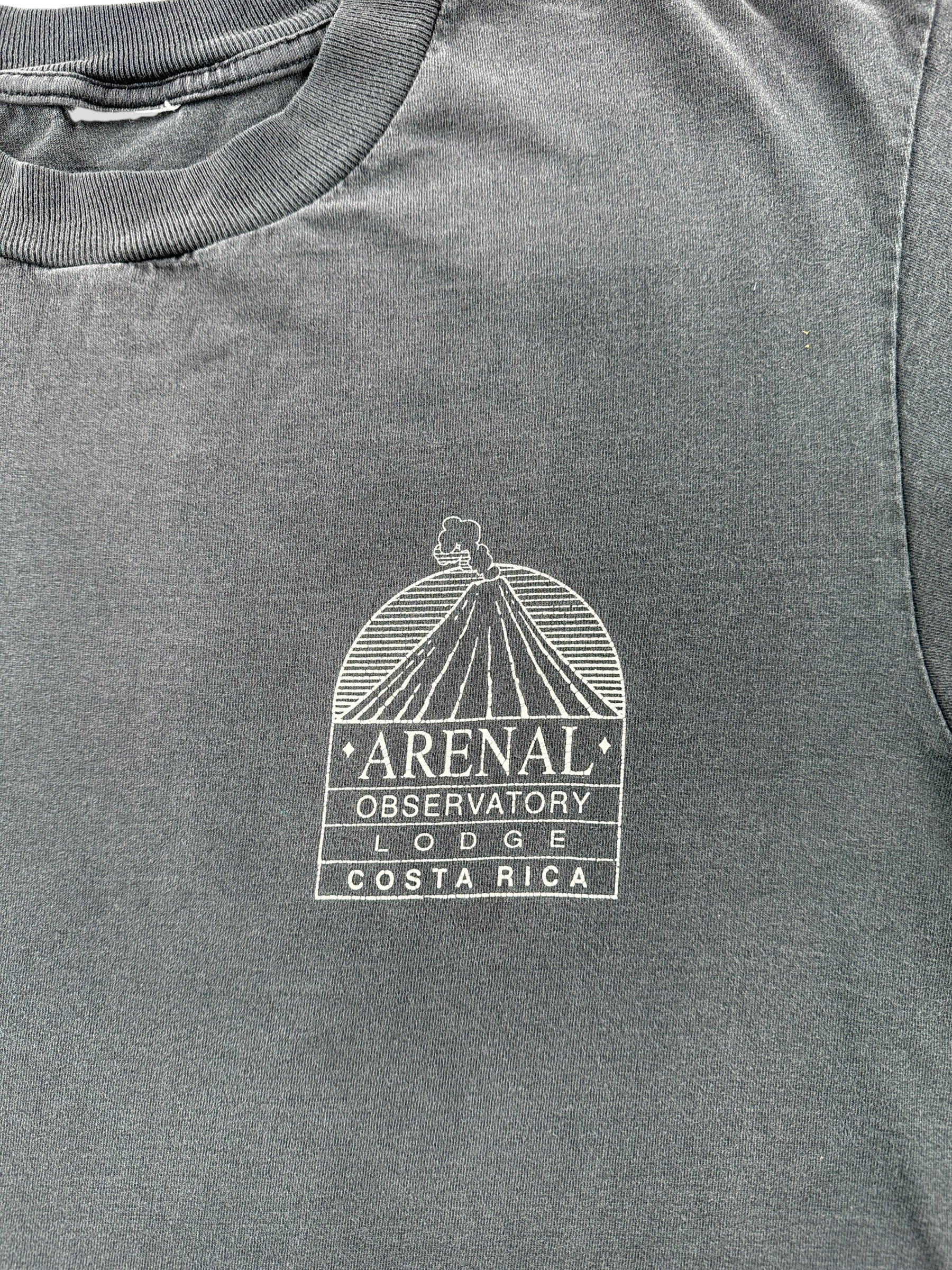 Front Graphic of Vintage Arenal Costa Rican Volcano Tee SZ XL AS IS