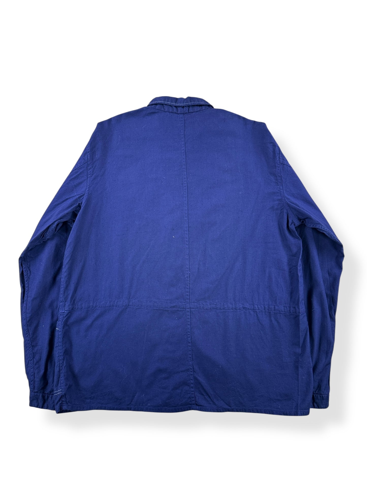 Back of Vintage Contrast Stitch French Chore Coat SZ L