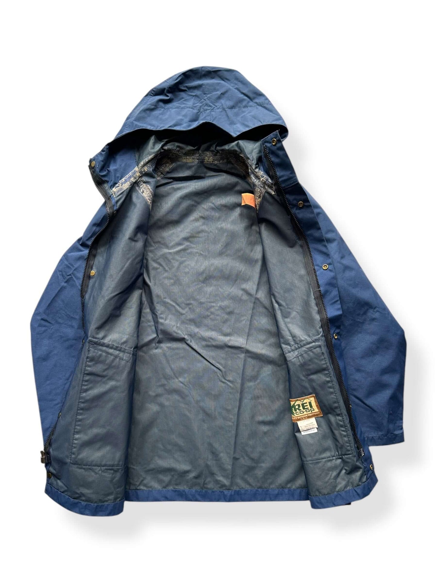 Inside of Vintage REI Rain Parka SZ M