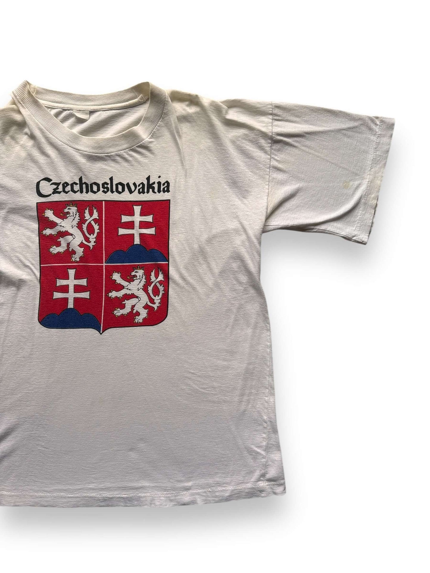 front left of Vintage Czechoslovakia Tee SZ L