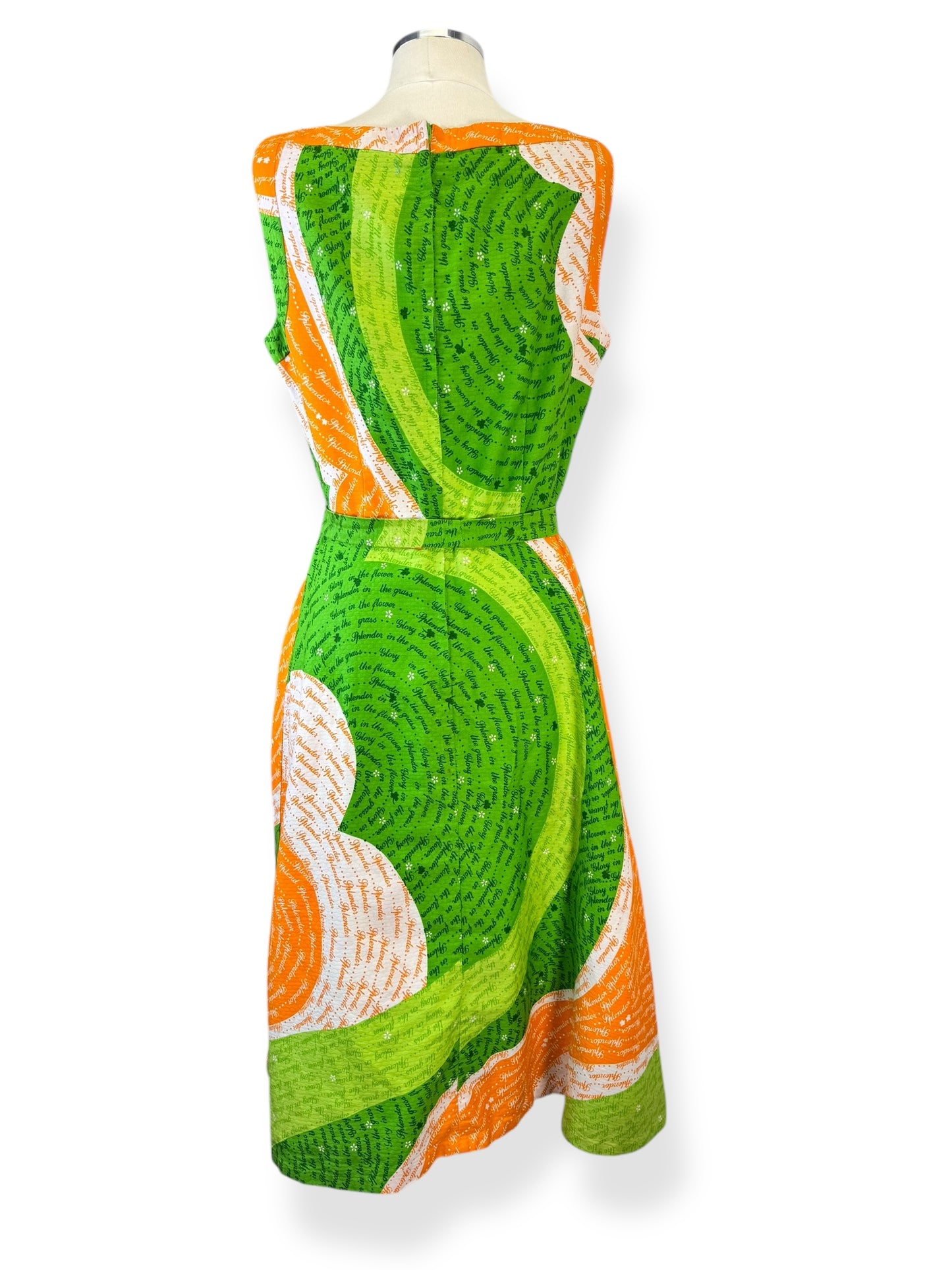 Back view of 1960s Malia "Splendor in the Grass" Dress M