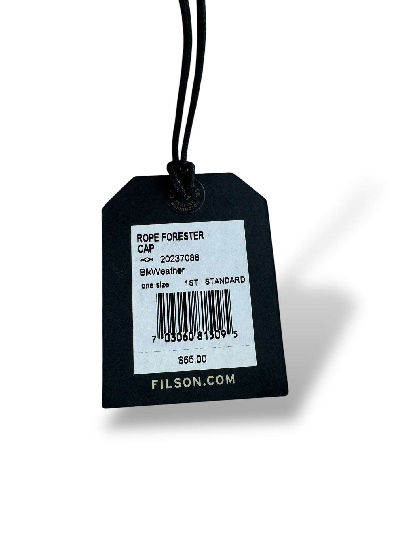 Tag on NWT Filson Rope Forester Corduroy Cap