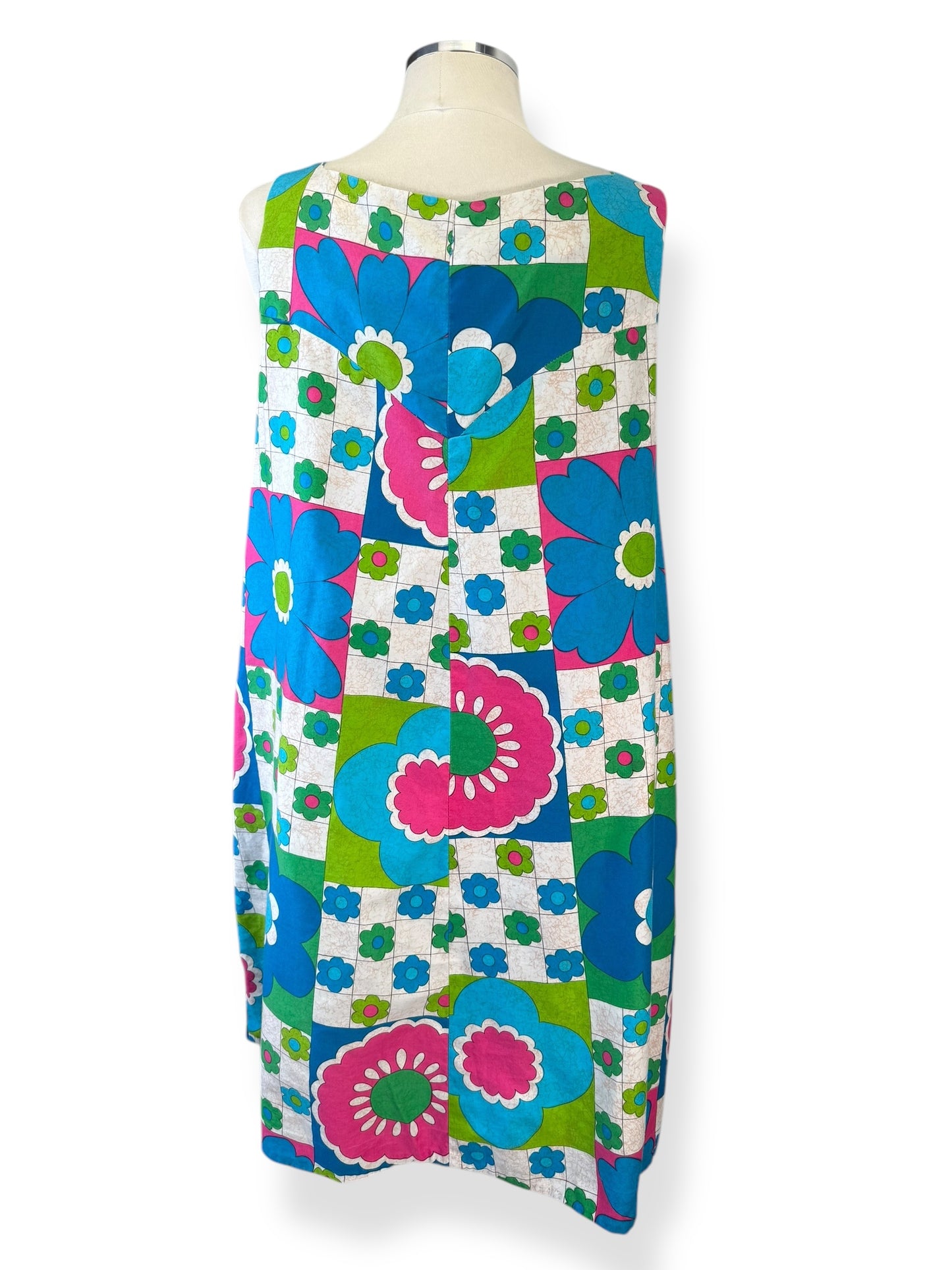Back view of 1960s Alice Polynesia Fashions Dress L-XL