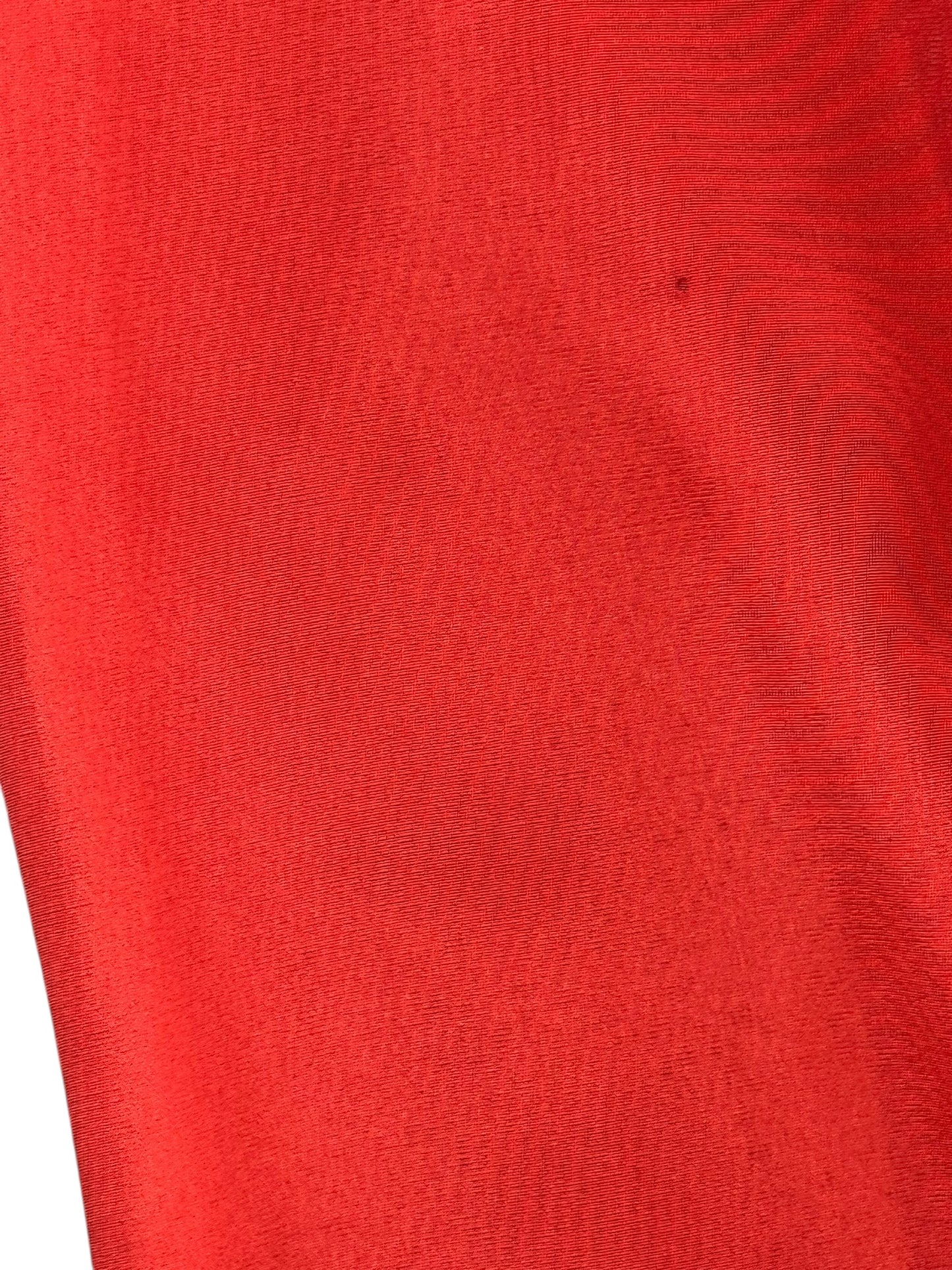 Small stain of 1970s Clement Laird Coral Polyester Dress L-XL