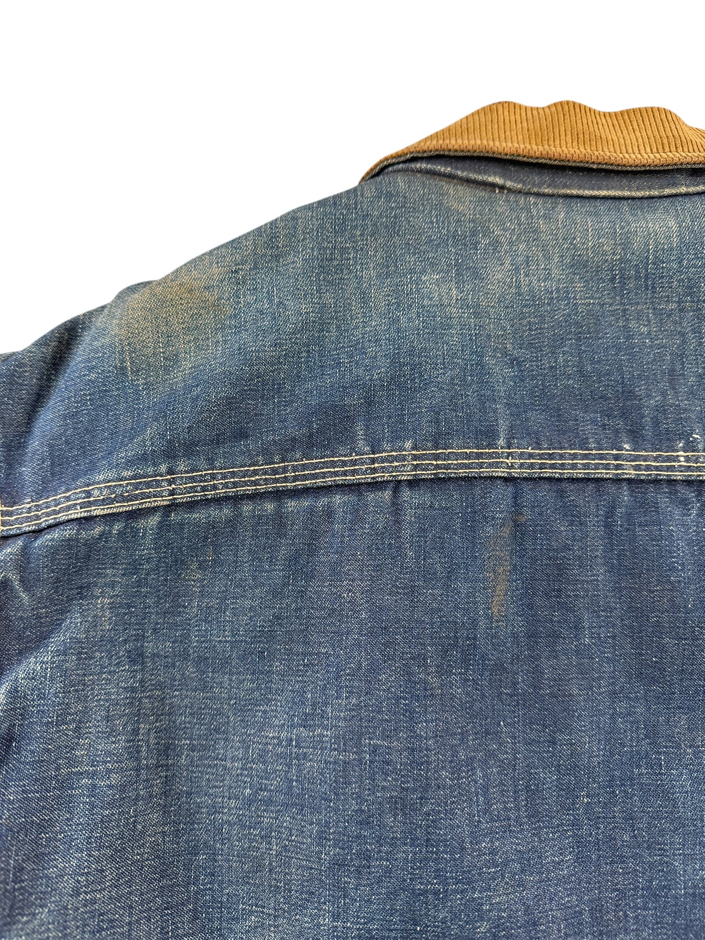Stain on Vintage 70s Era Lee 191-LB Denim Jacket SZ 38