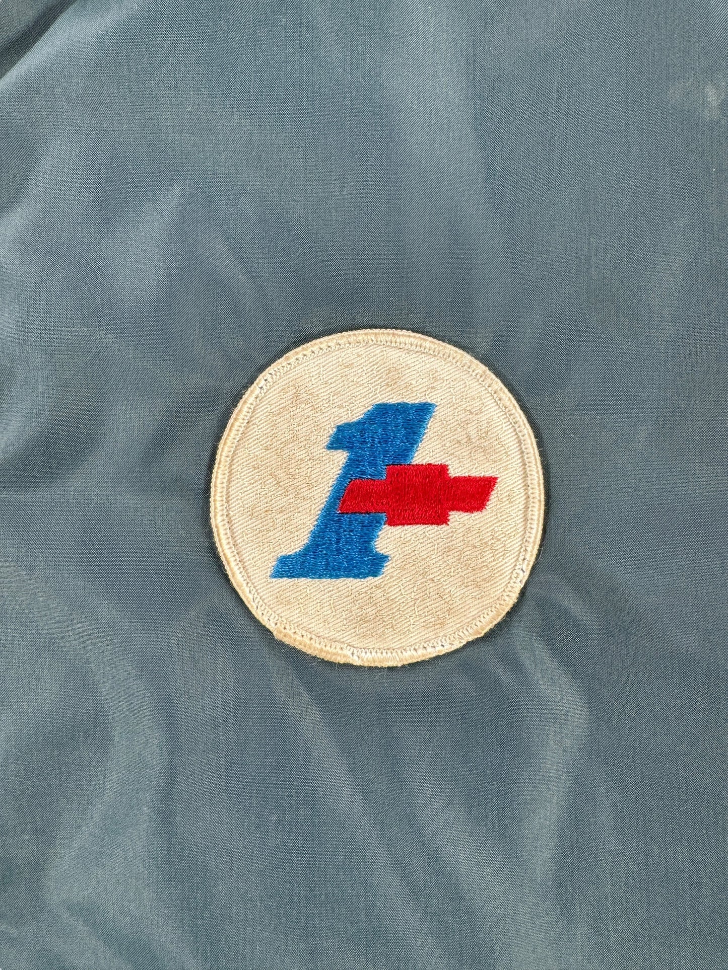 Patch on Vintage Chevy Quilted Windbreaker Jacket SZ L