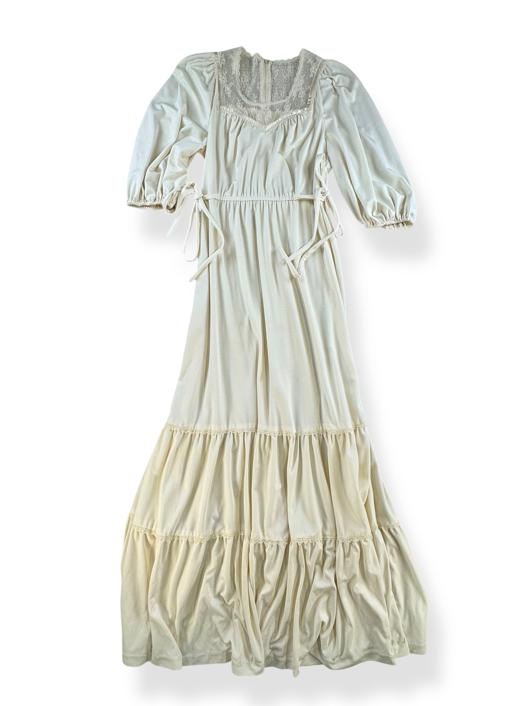 Front view of 1970s Gunne-like Dress S