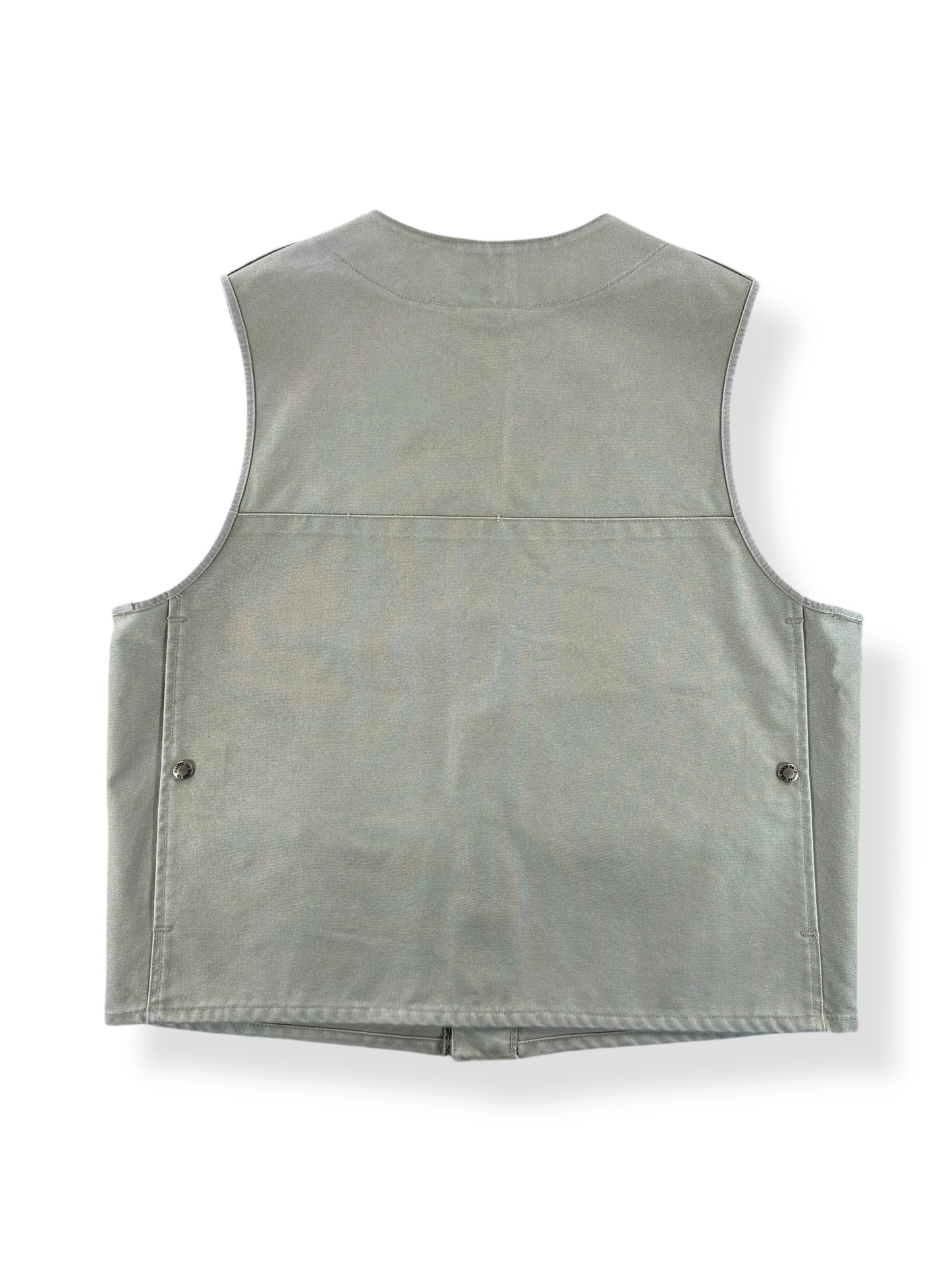 Back of Vintage Filson Style 8 Tin Cloth Vest SZ 44