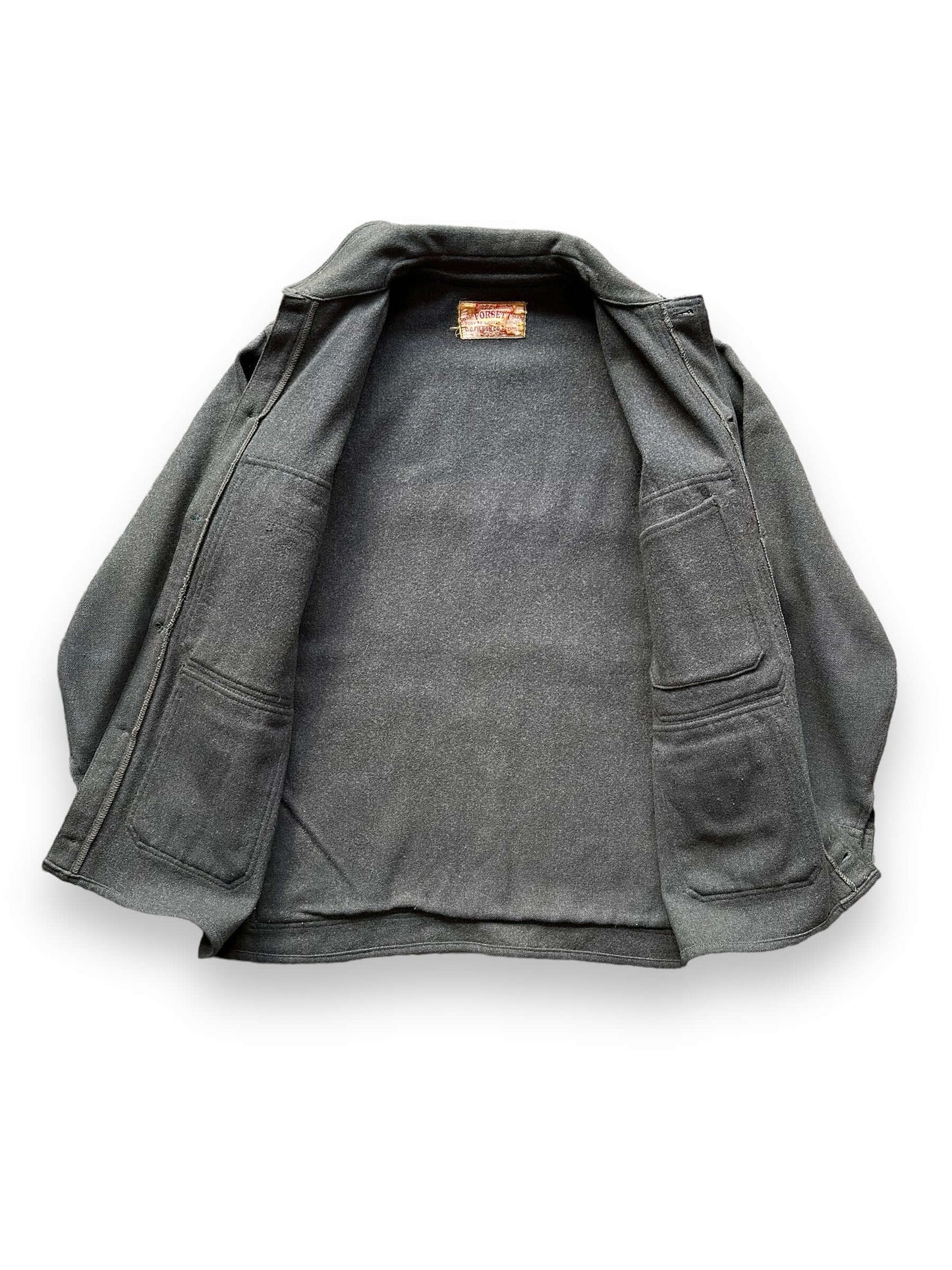 inside of Vintage Union Made Forsett Filson Mackinaw Cruiser SZ 36