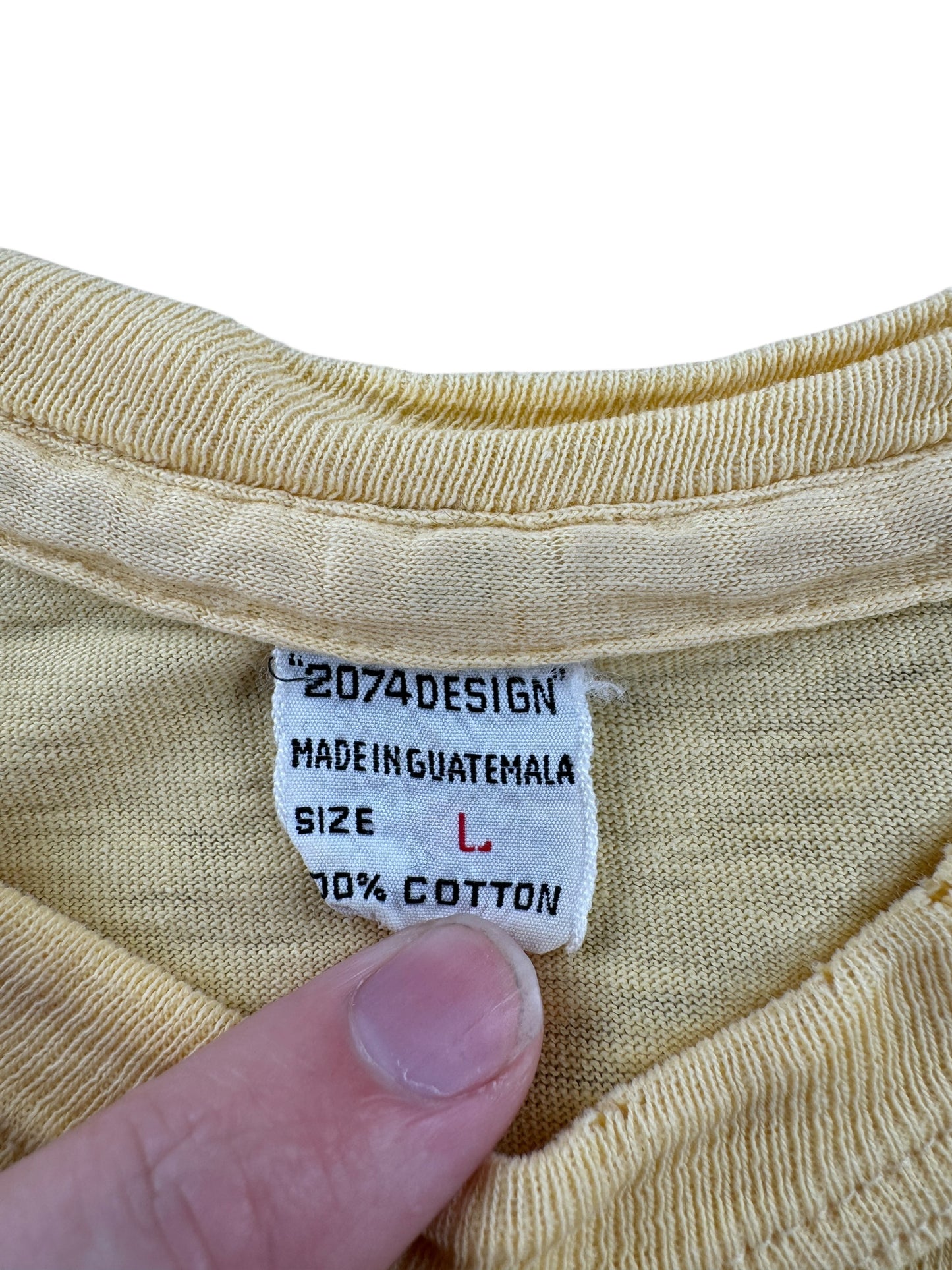 Tag on Vintage 70s Era Dancing Ladies Tee SZ M