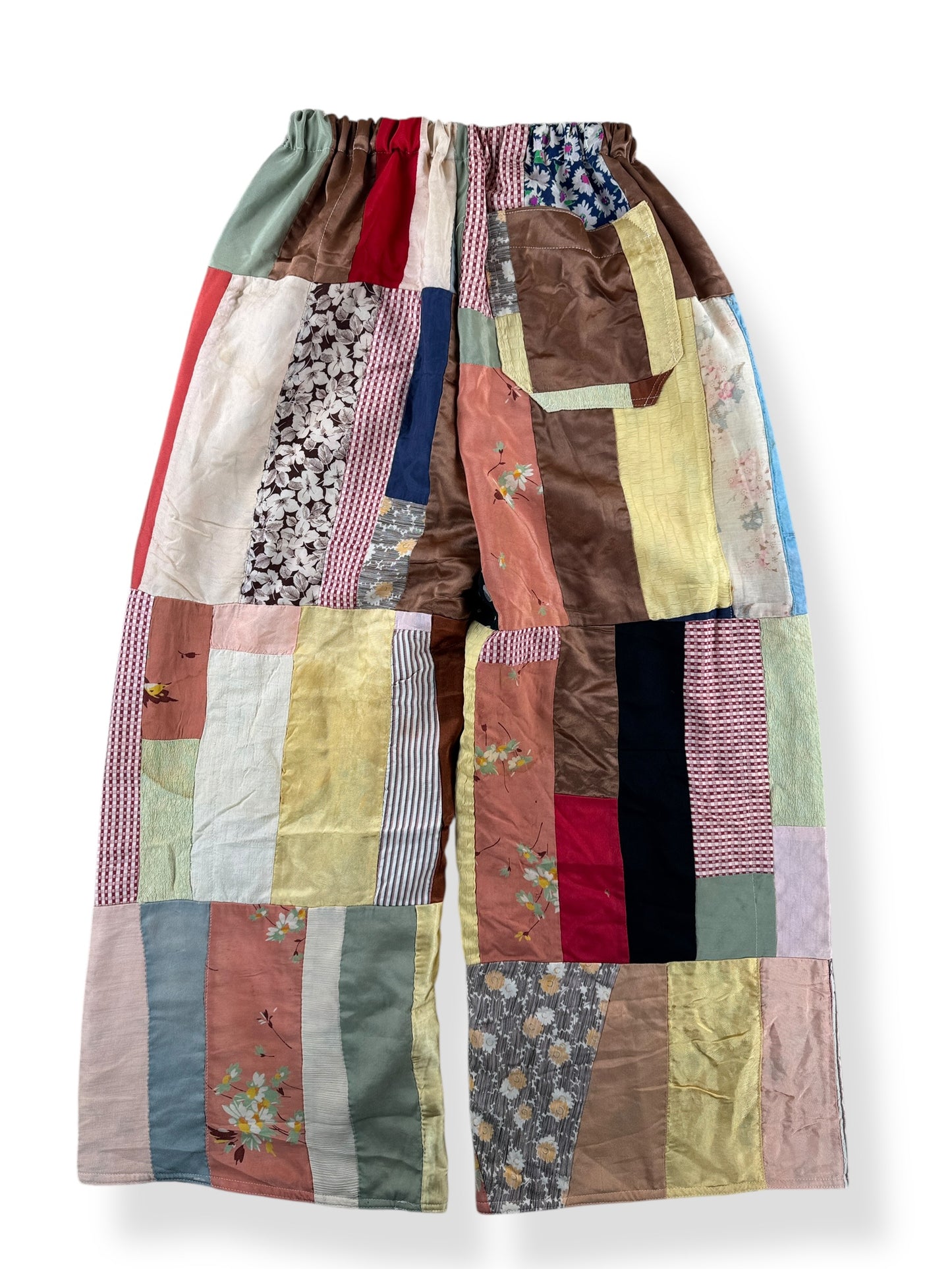 Back of Archive Craft X Barn Owl Vintage Quilt Pants SZ S