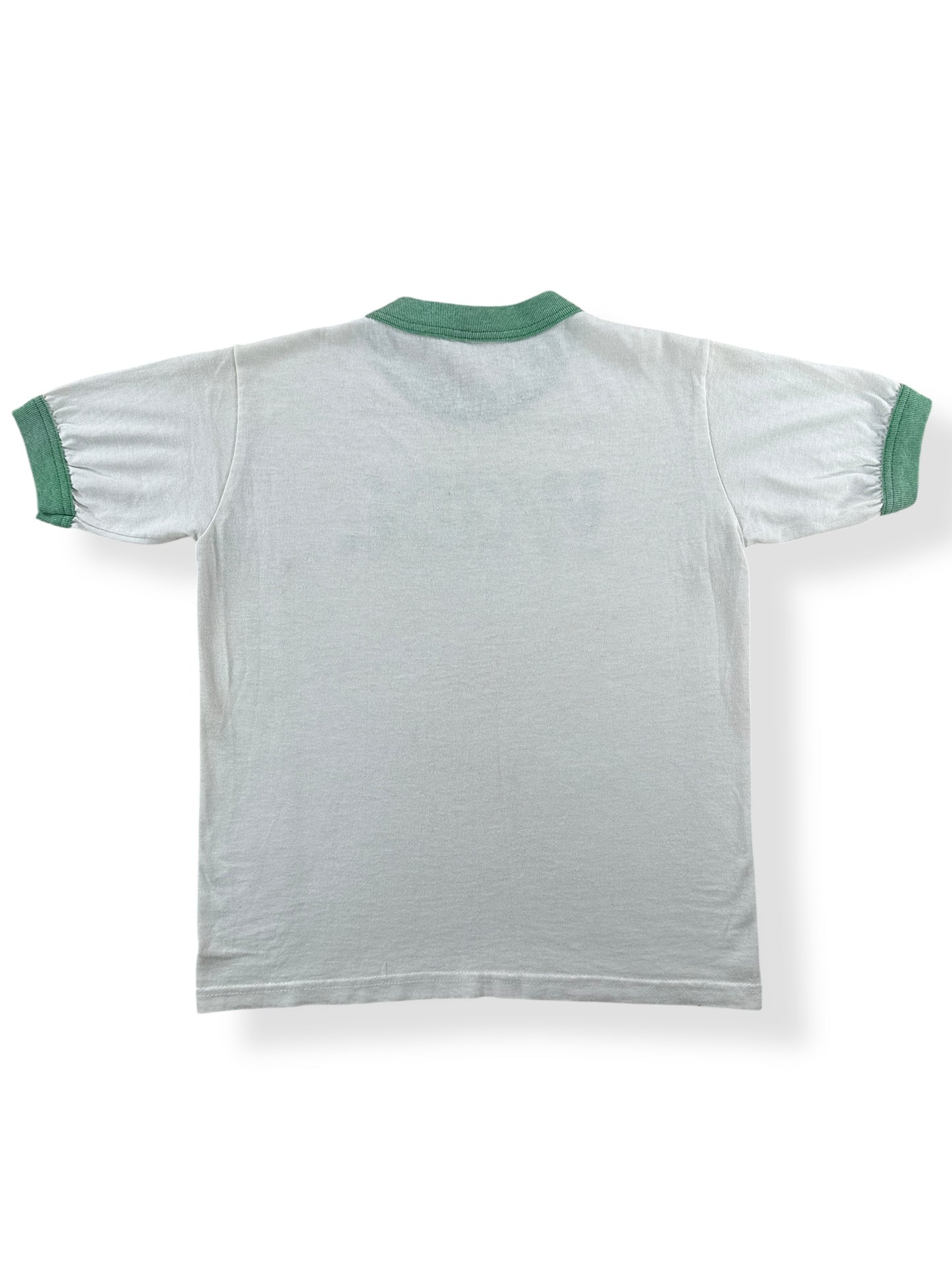 Back of Vintage Wool Ringer Tee SZ S