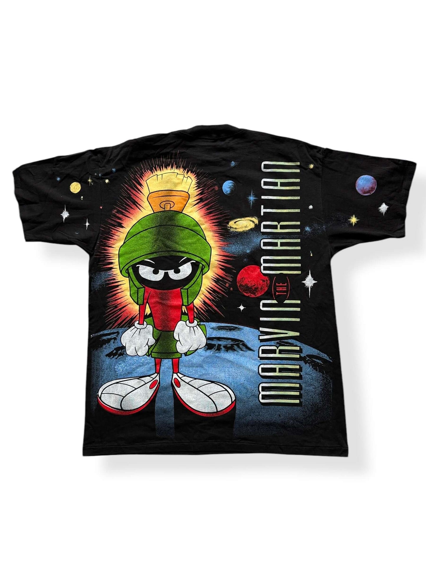 Back of Vintage Marvin the Martian All Over Print SZ XL
