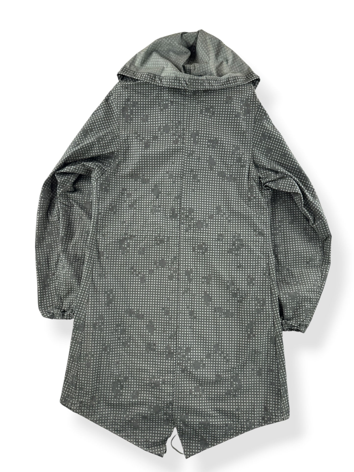 Back of Vintage Military Night Camo Fishtail Parka SZ XS