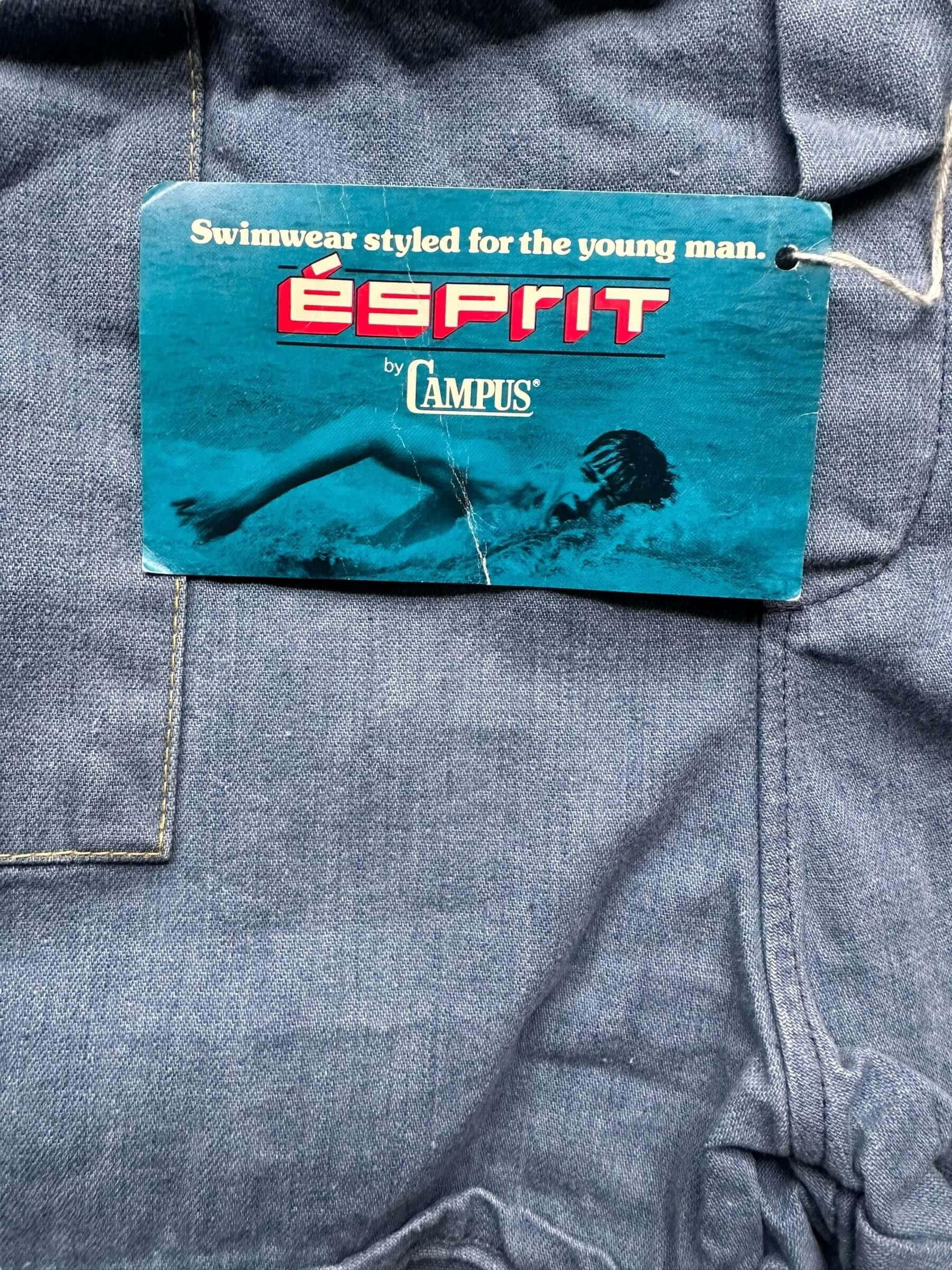 Front of Flasher Tag View on New Old Stock Esprit by Campus Bathing Suit SZ 36 | Barn Owl Vintage Seattle | Vintage Bathing Suit Seattle