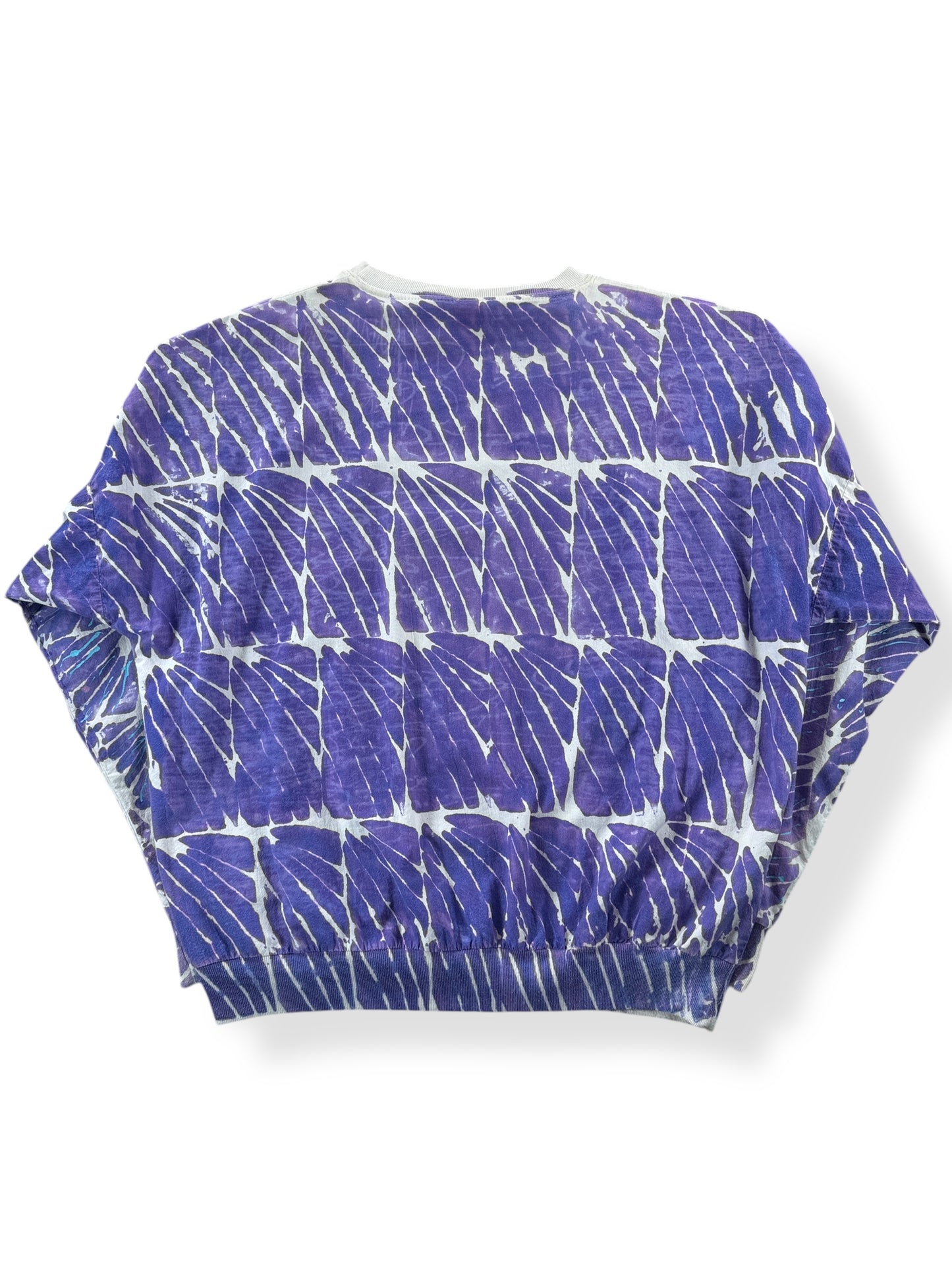 Back of Vintage Batik Flexwear Long Sleeve Tee SZ XL