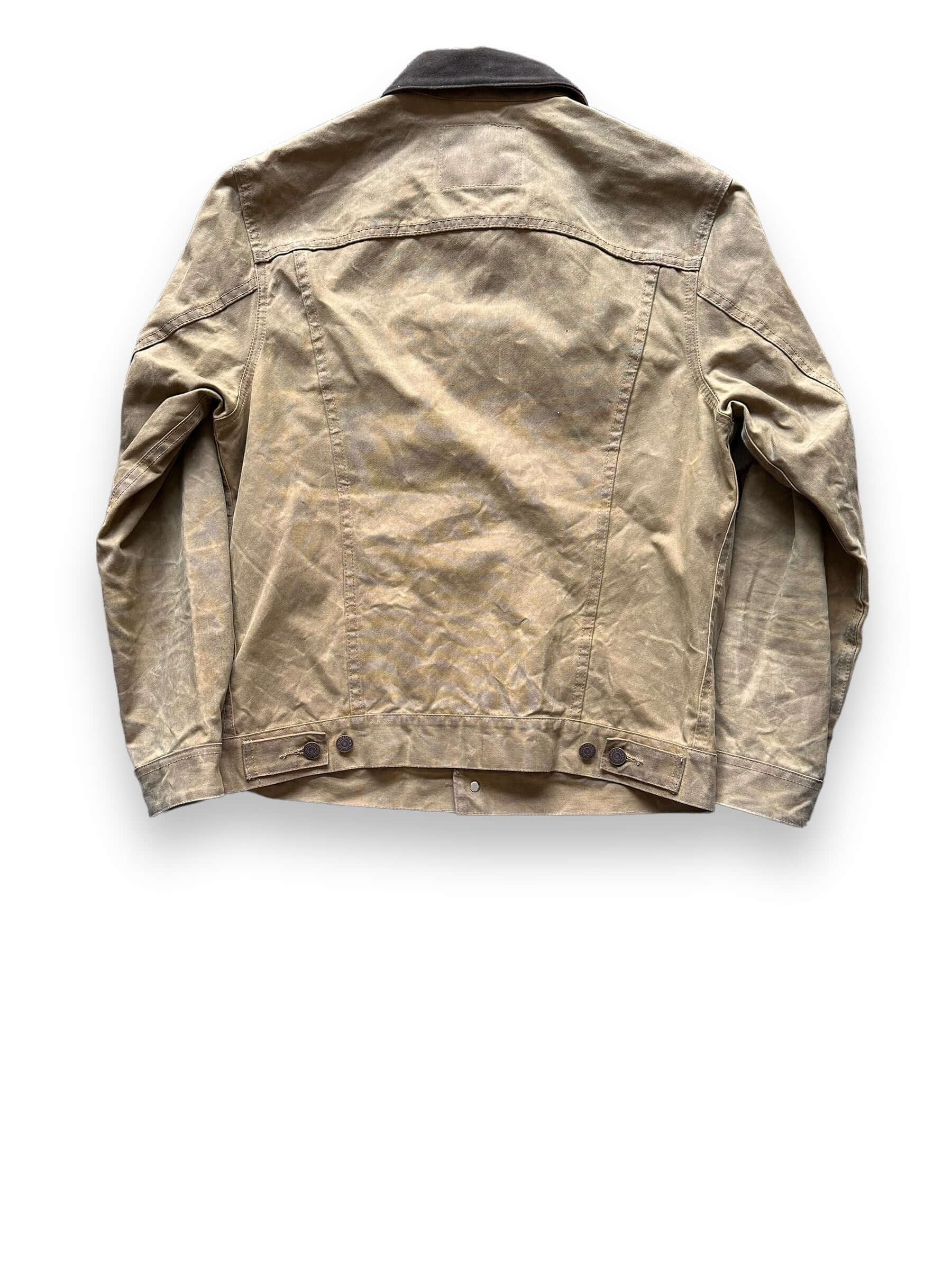 Rear View of Filson X Levis Tan Type III Trucker Jacket SZ Large |  Filson Levis Trucker Jacket