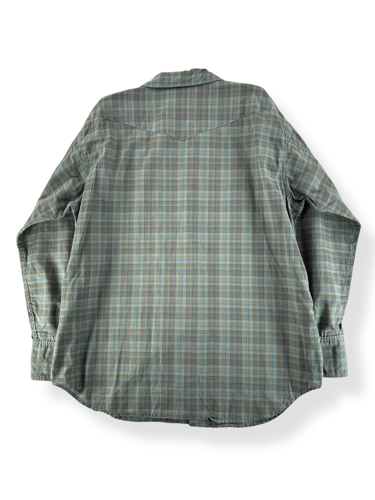 Back of Vintage Penney's Ranchcraft Pearl Snap SZ XL