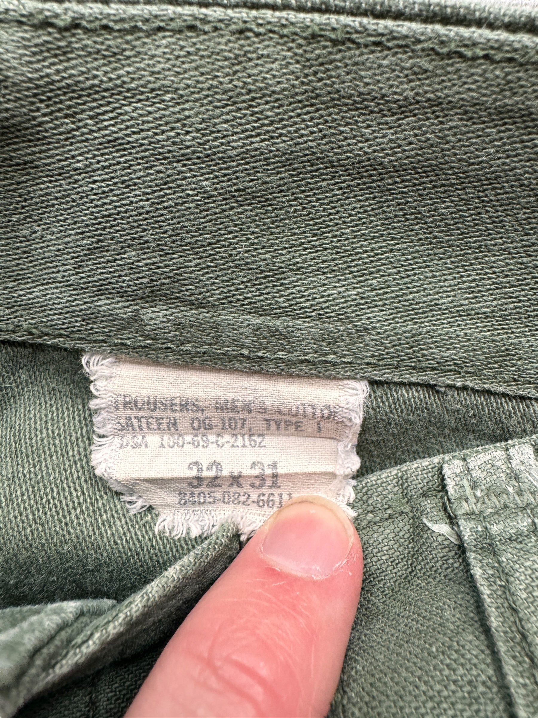 Tag On OG 107 Trousers Zipper Fly W30