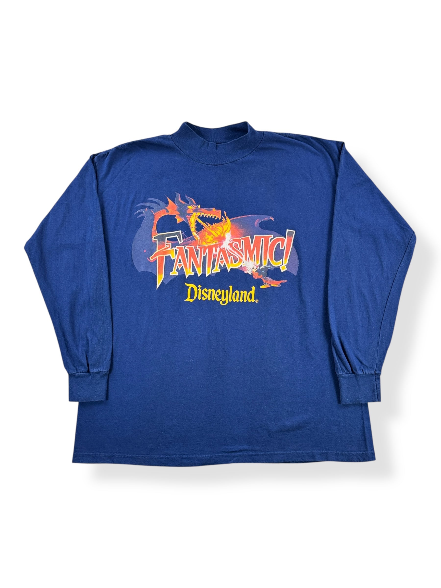 Front of Vintage Disney Fantasmic Long Sleeve Tee SZ L