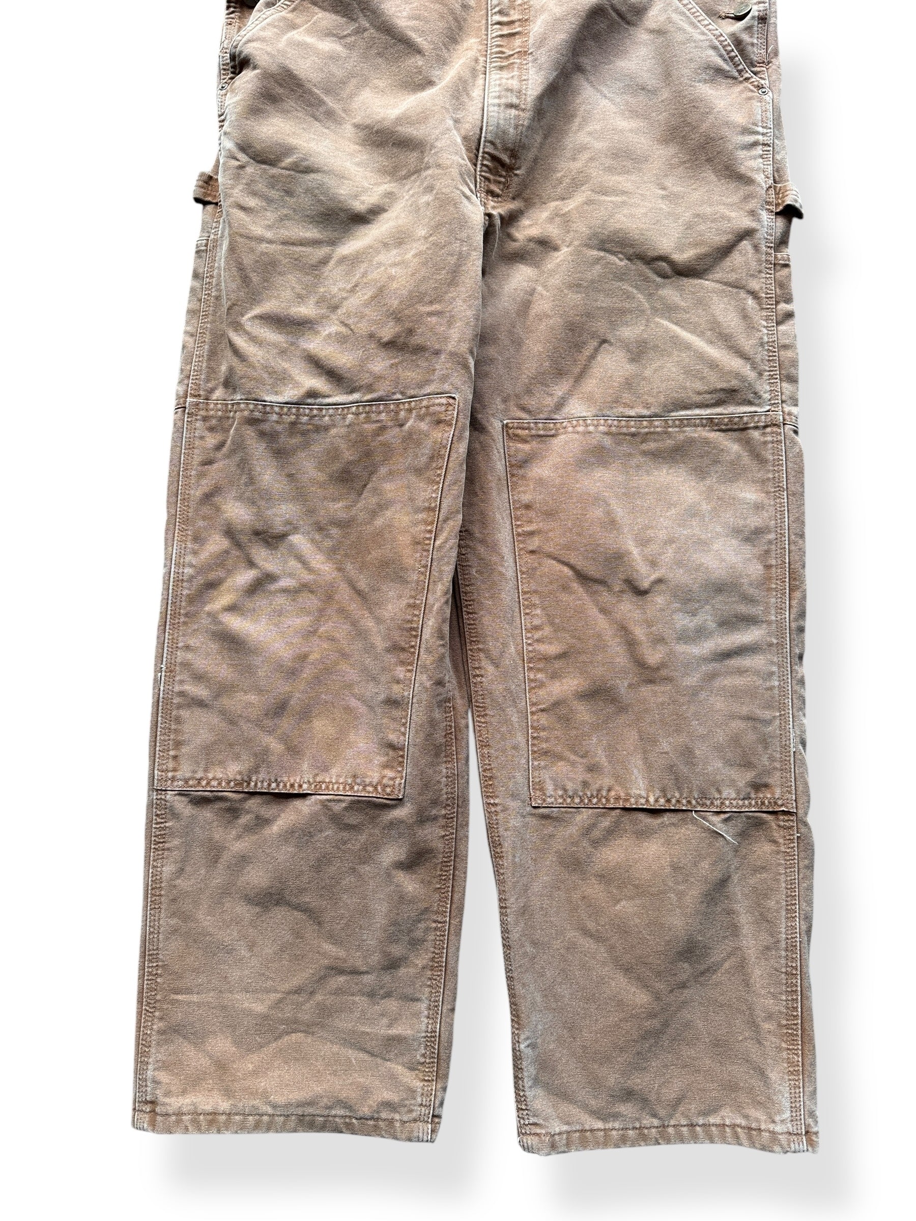 Front Legs on Carhartt Flannel Lined Bib Overalls W44