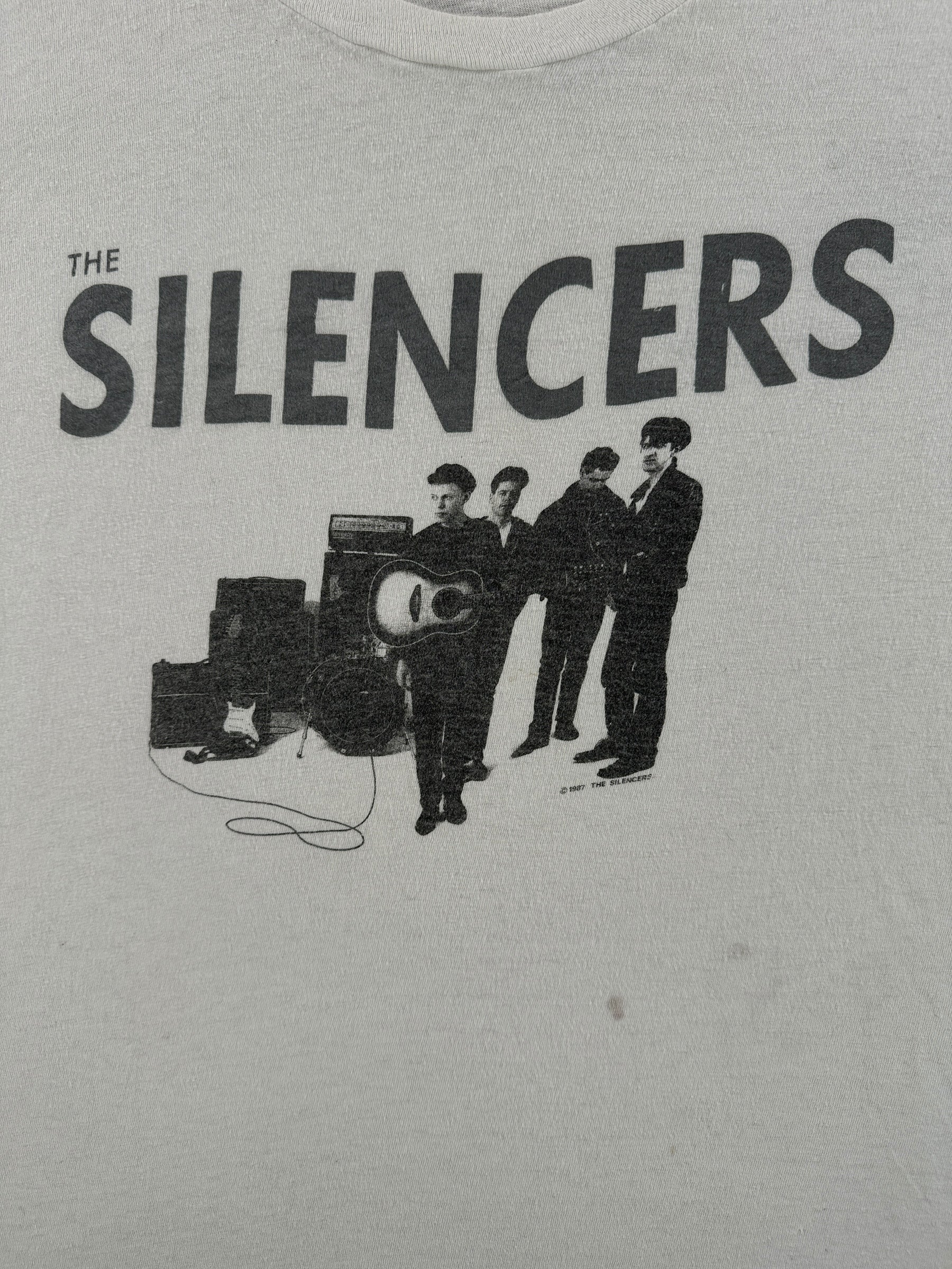 Front Graphic of Vintage The Silencers Band Tee SZ XXL