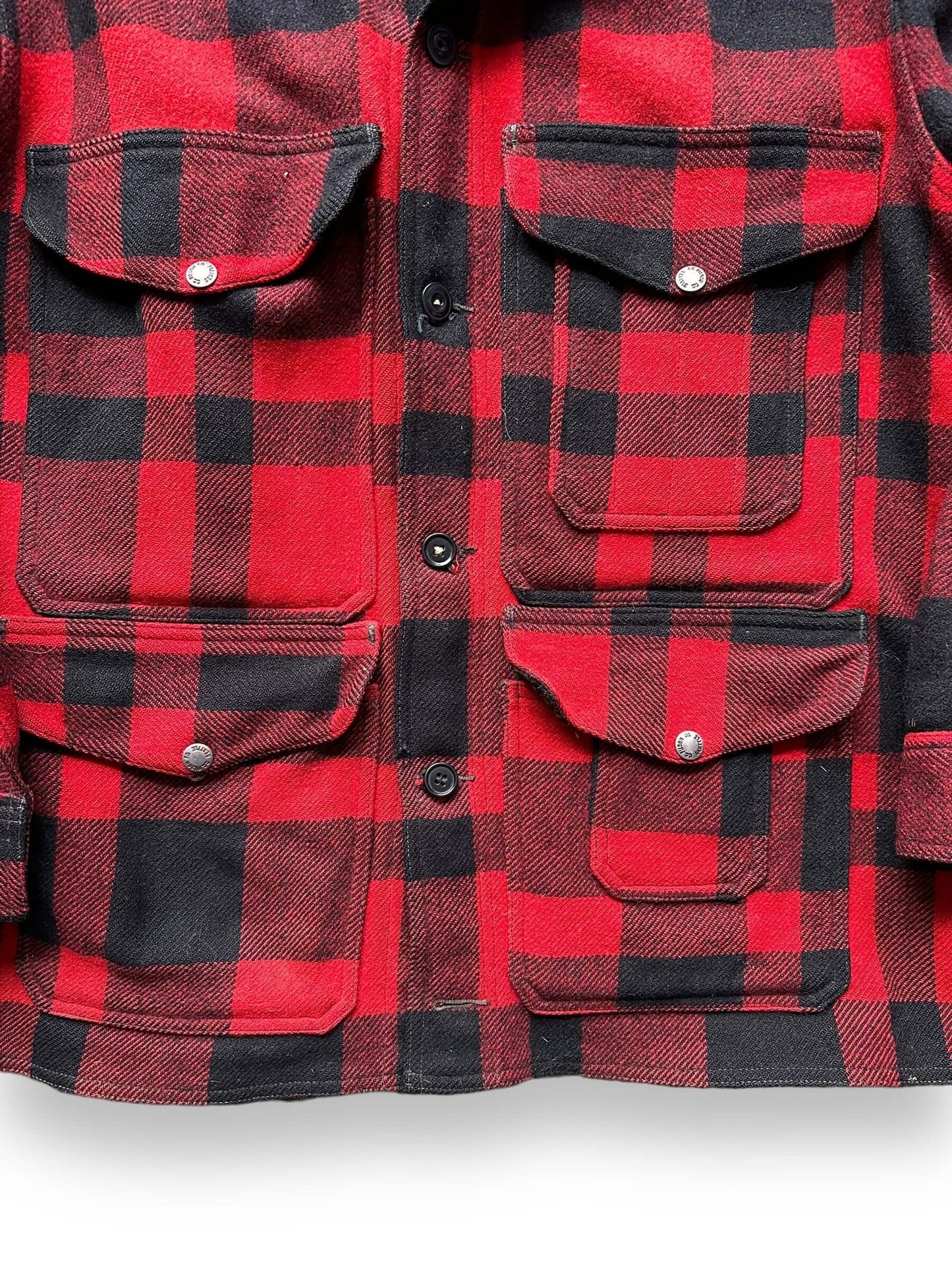 Chest View of Vintage Filson Union Made Mackinaw Cruiser SZ 42 | Vintage Filson Workwear