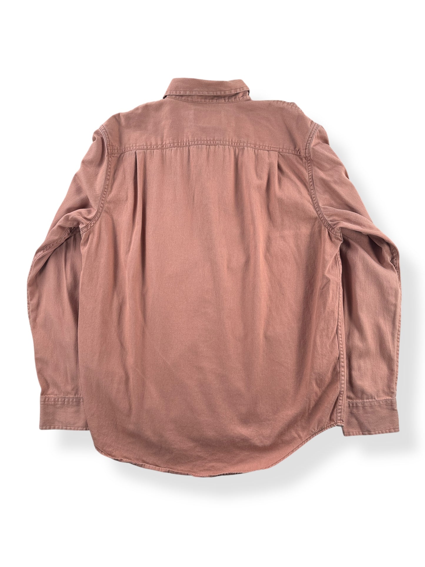 Back of Filson Sunburn Shipwright Fine Twill Shirt SZ M