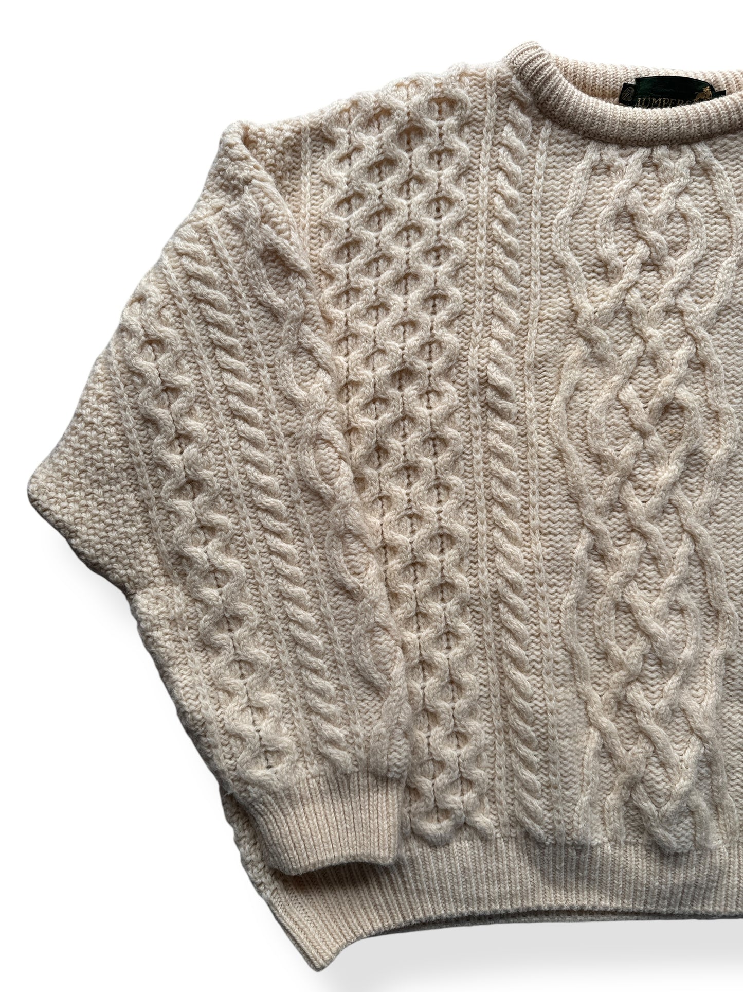 Front Right of Jumpers Wool Irish Fisherman Sweater SZ XL