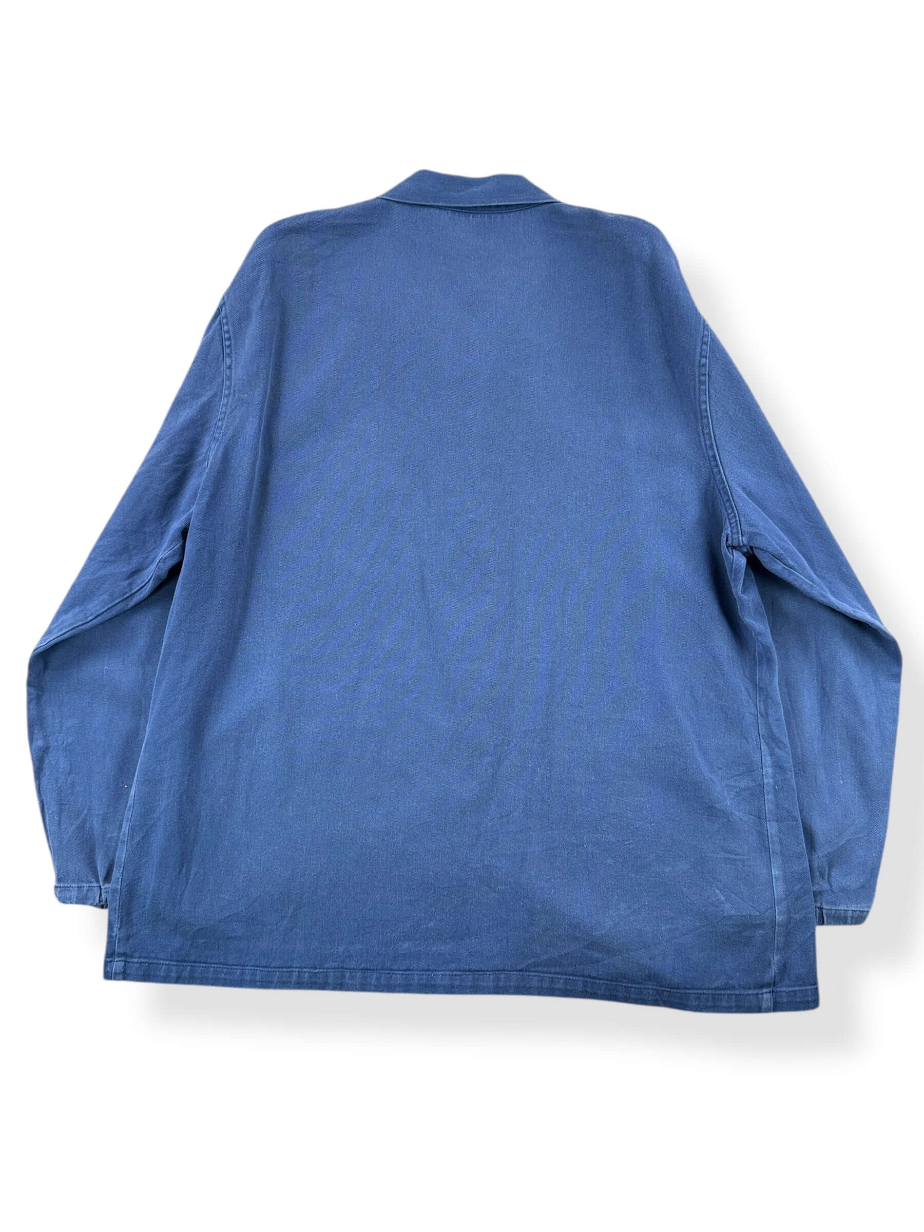 Back of Vintage Repaired French Chore Coat SZ XL