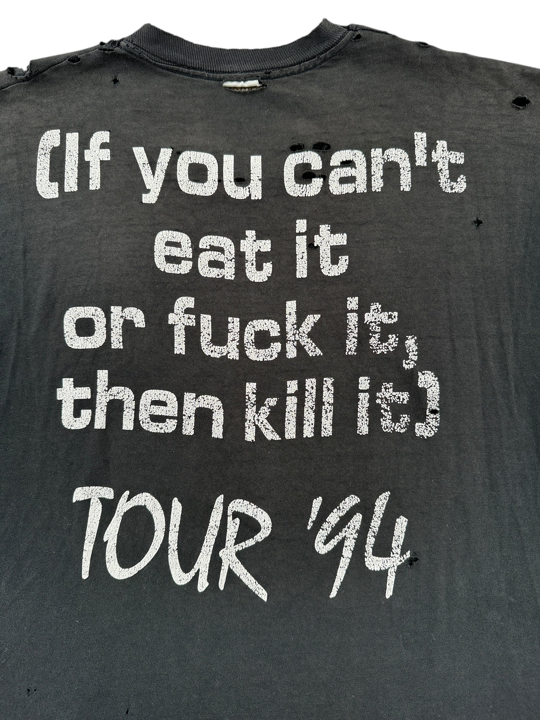 Back Graphic of Vintage Dogs of Pleasure Band Tee SZ XL