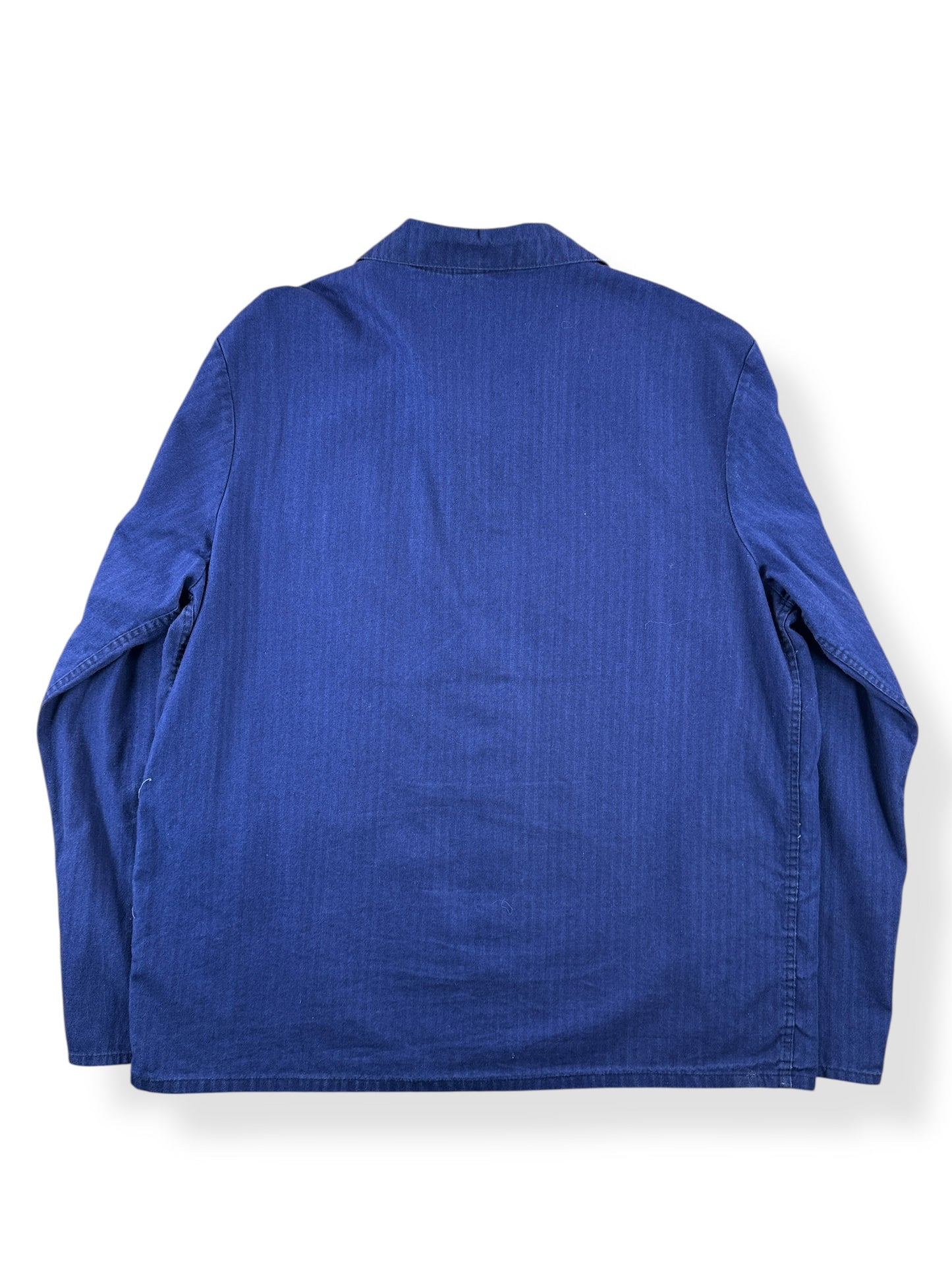 Back of Vintage Sanfor HBT French Chore Coat SZ L