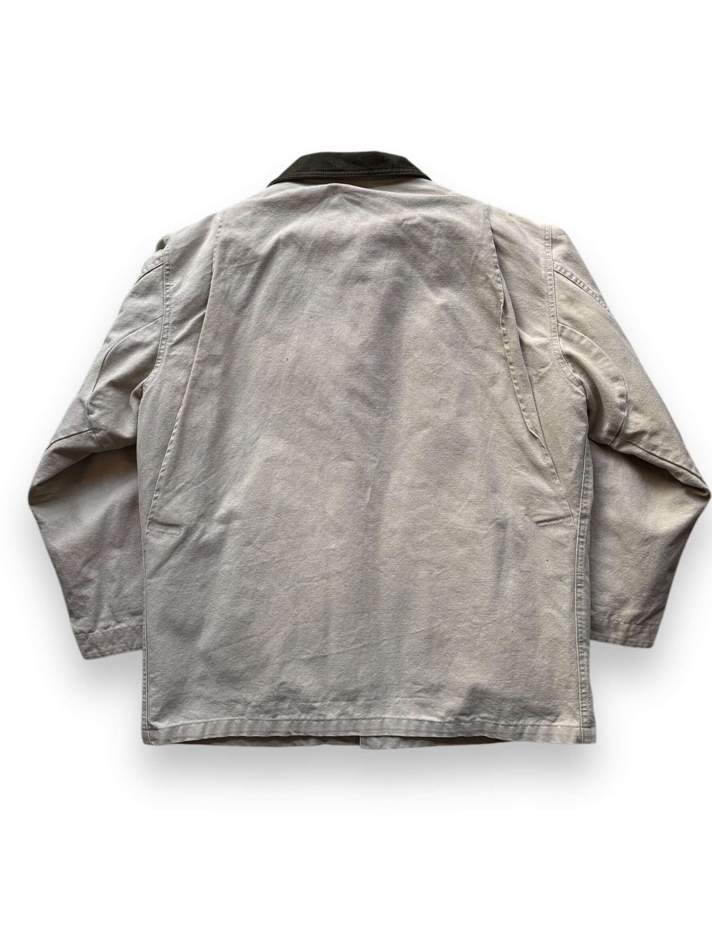 back of Vintage L.L. Bean Blanket Lined Barn Coat SZ L