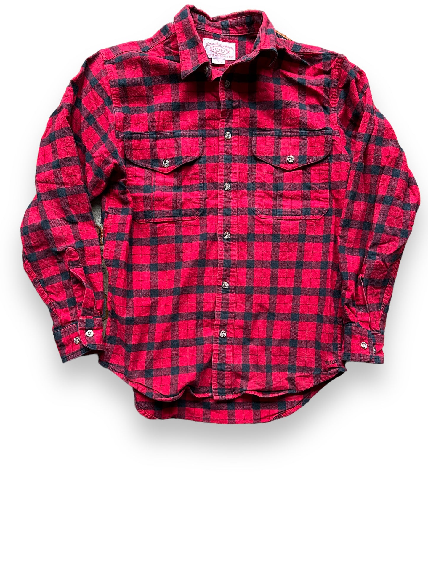 front of Filson Black and Red Guide Shirt | Barn Owl Vintage Goods | Vintage Filson Workwear Seattle