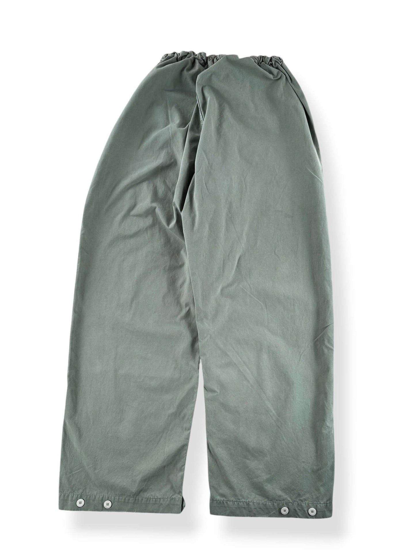 Back of Vintage European Military Sage Green Over Pants W36
