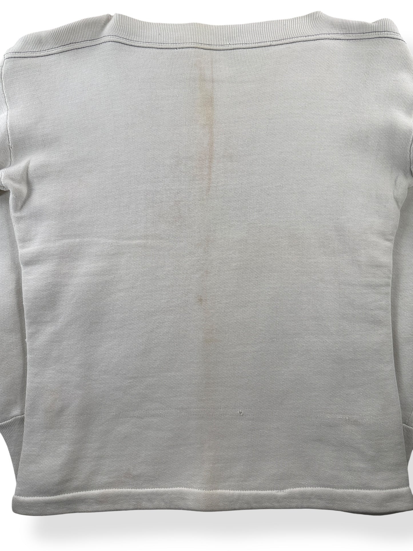 Back Tag on Vintage Boatneck Phi Frat Sweatshirt SZ S